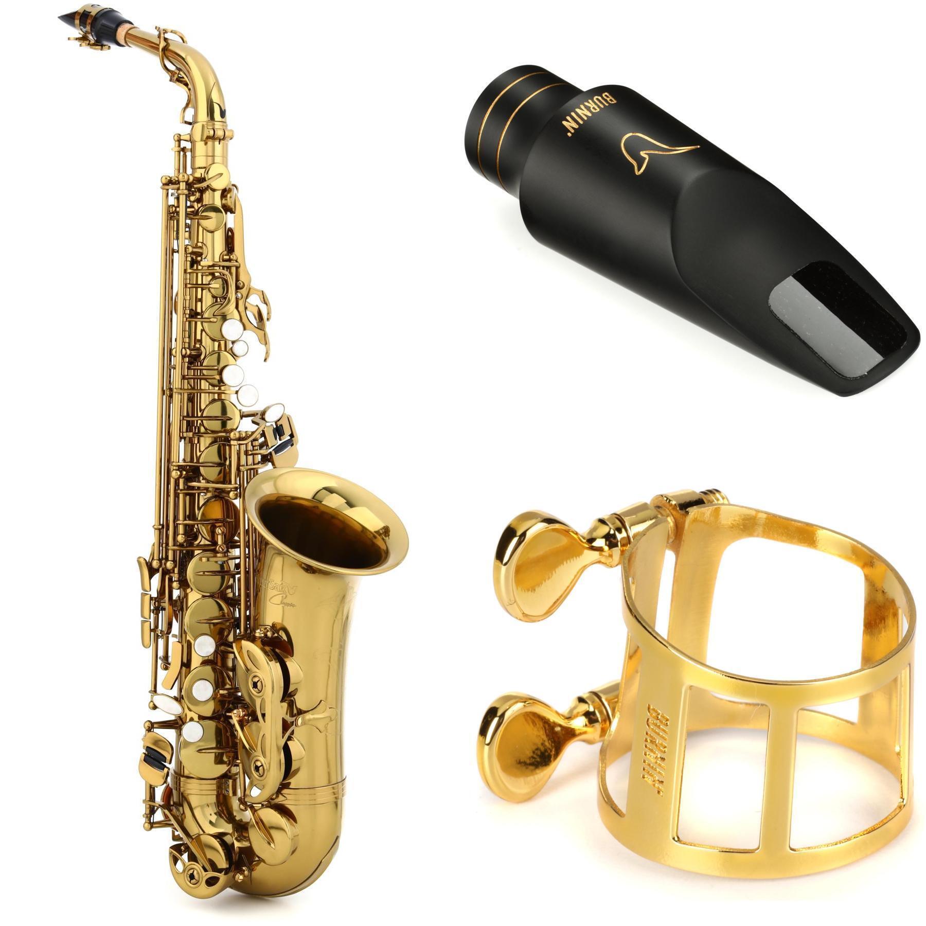 BetterSax Alto Saxophone with Burnin' 6 Mouthpiece & Power Ring