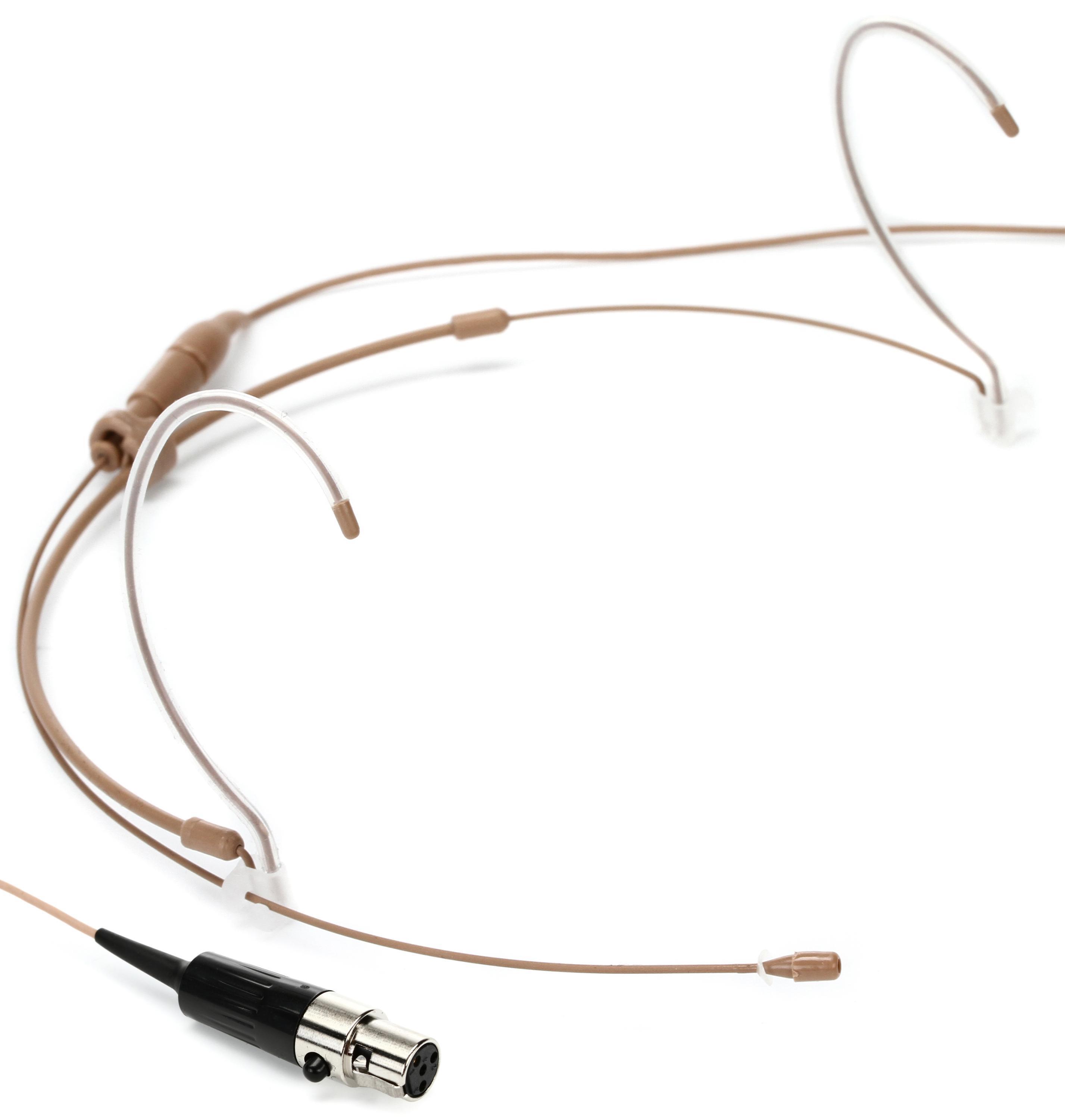 Countryman H6 Omnidirectional Headset Microphone Standard Sensitivity with TA4F Connector for Shure Wireless Tan