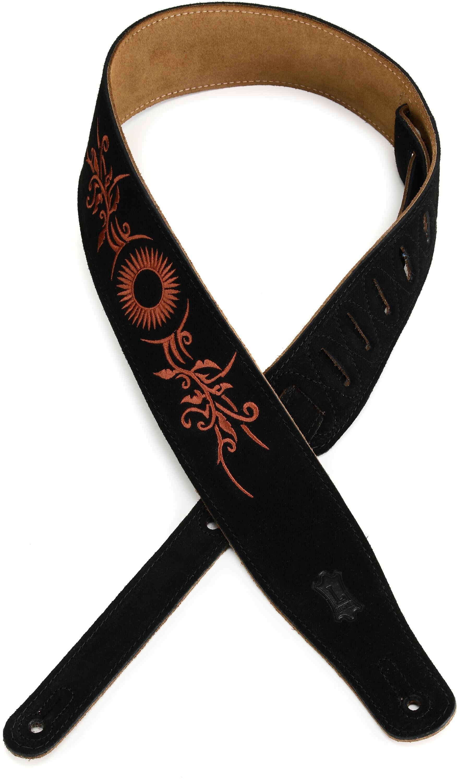 Levy's MS26E Suede Guitar Strap - Tribal Sun | Sweetwater