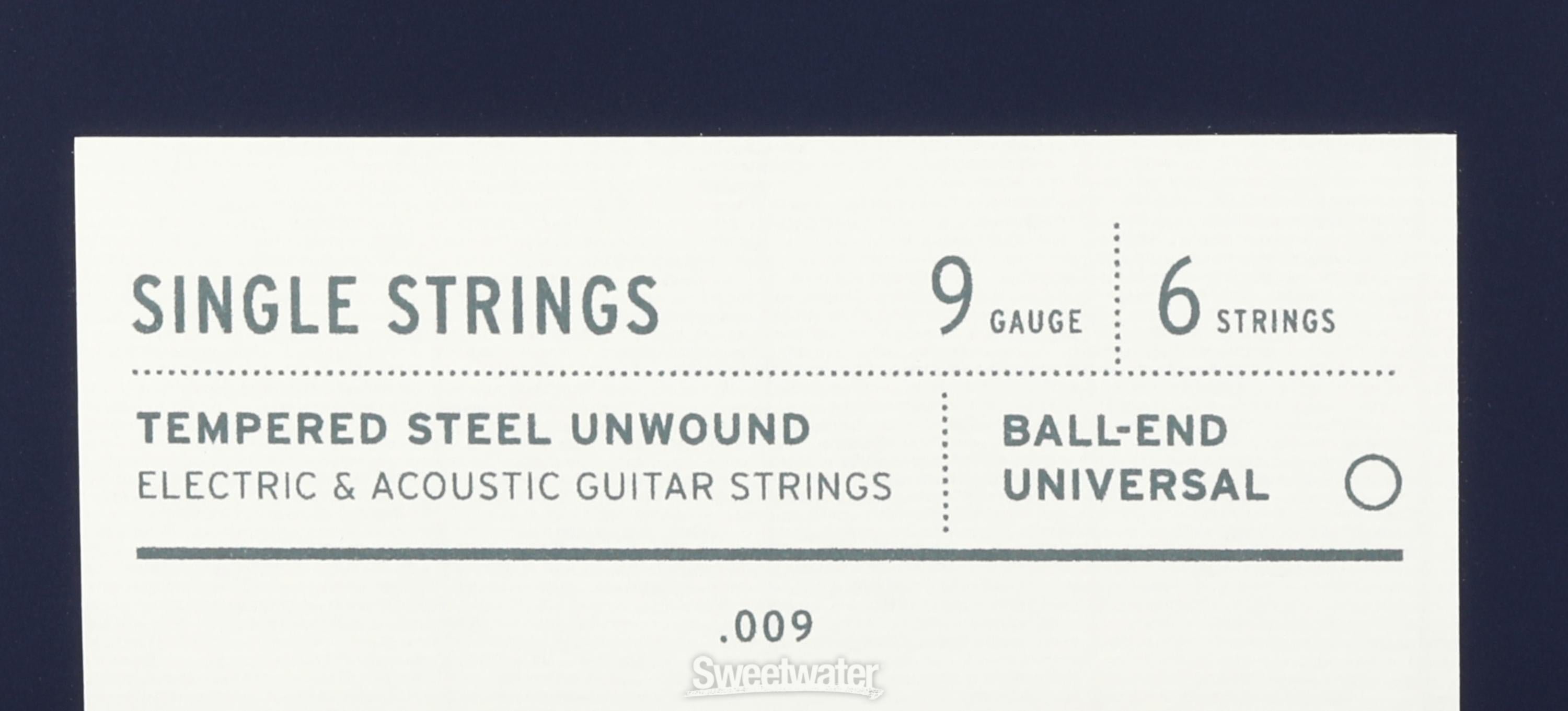 Stringjoy Single Electric or Acoustic Unwound Guitar Strings