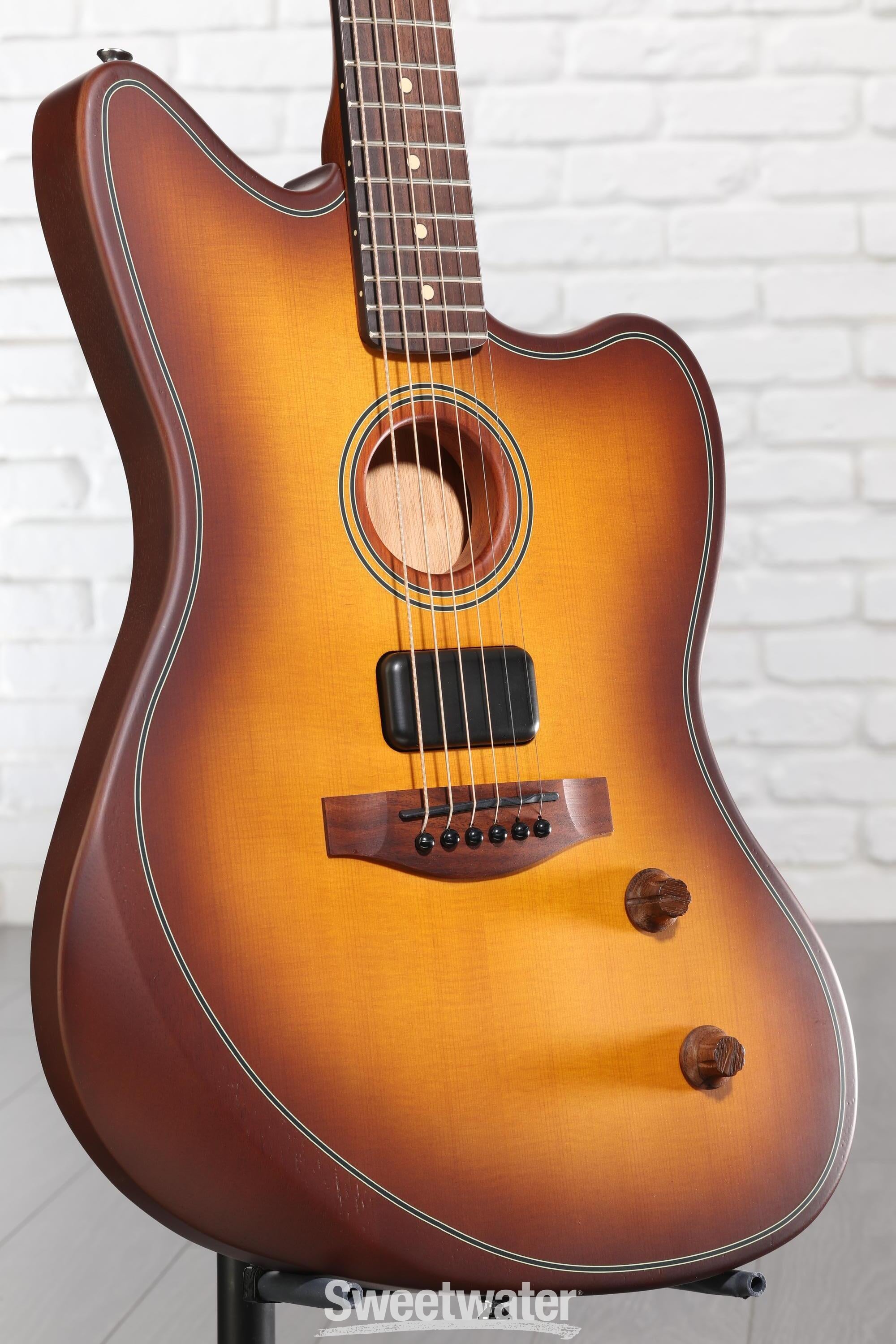 Photo of Fender Acoustasonic Standard Jazzmaster Acoustic-electric Guitar - Honey Burst