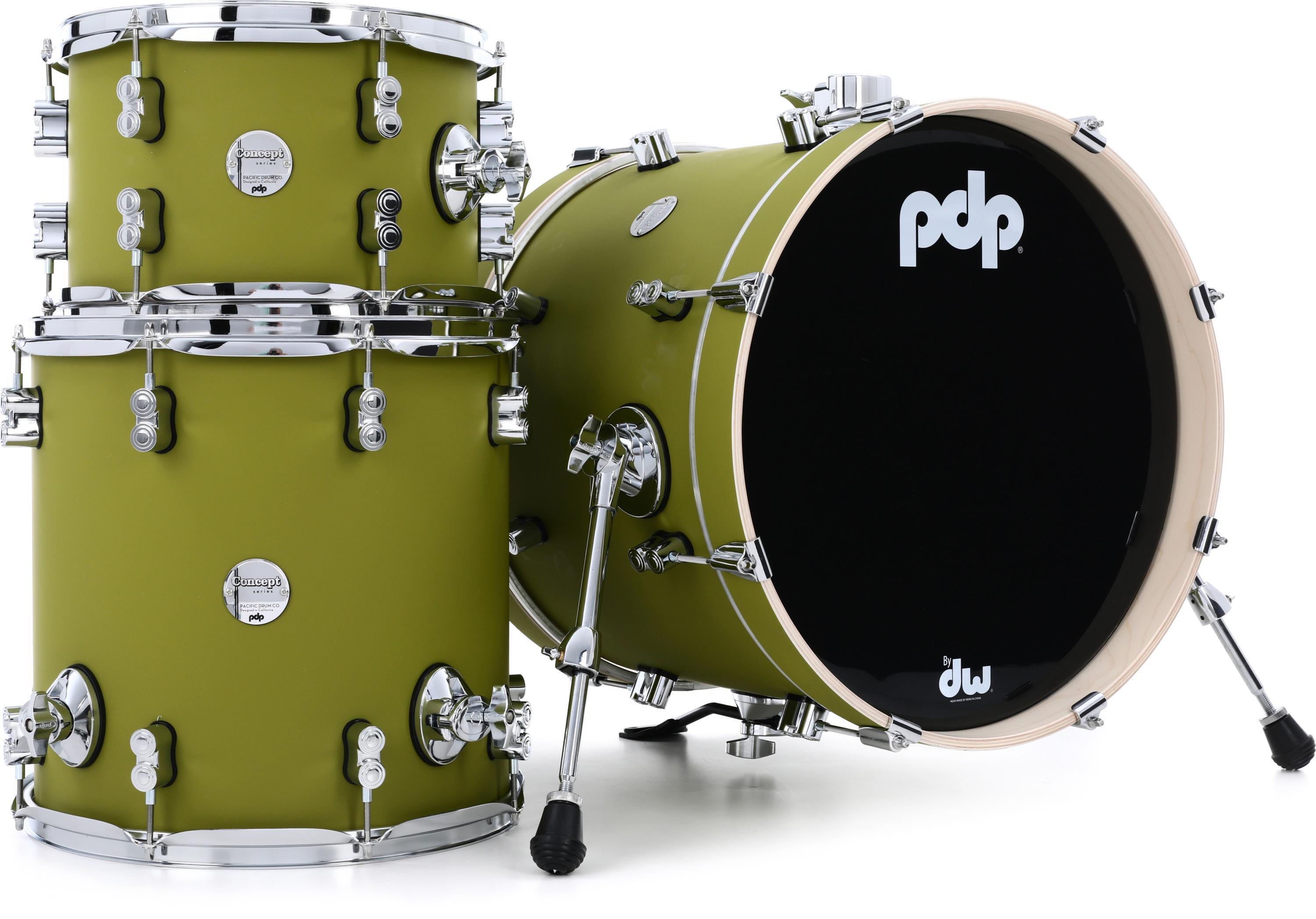 Photo of PDP Concept Maple Bop 3-piece Shell Pack - Satin Olive