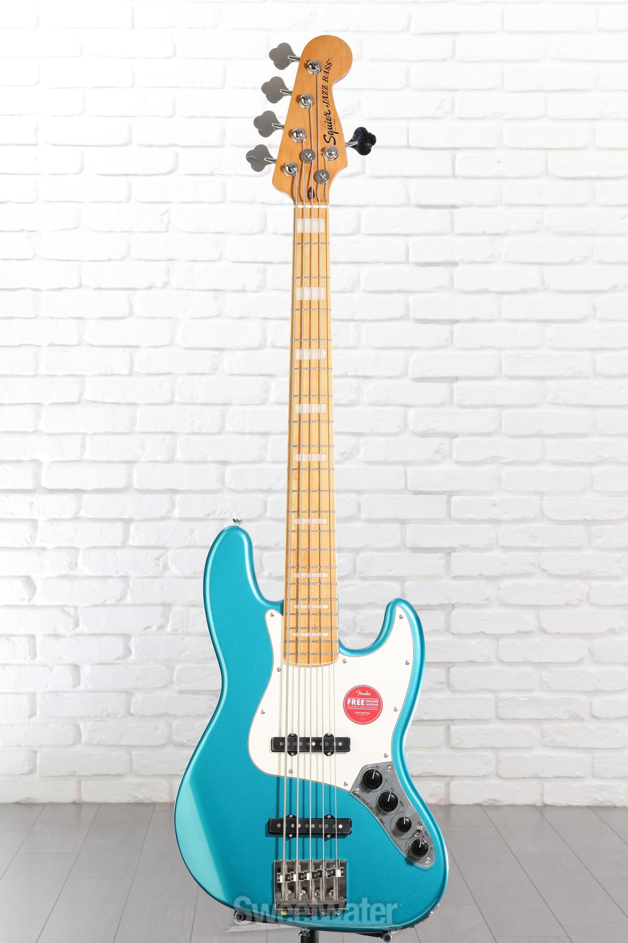 Squier Jazz Bass アクアマリン Squier Classic Vibe Active '70s Jazz Bass V - Ocean Turquoise
