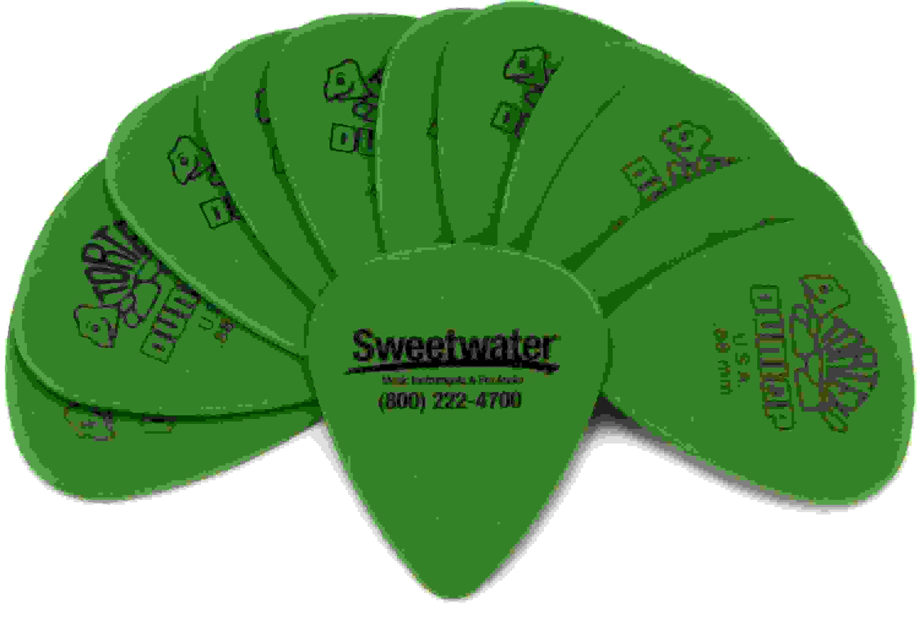Dunlop Sweetwater Tortex Standard Guitar Picks - .88mm Green (12-pack Sweetwater Exclusive)