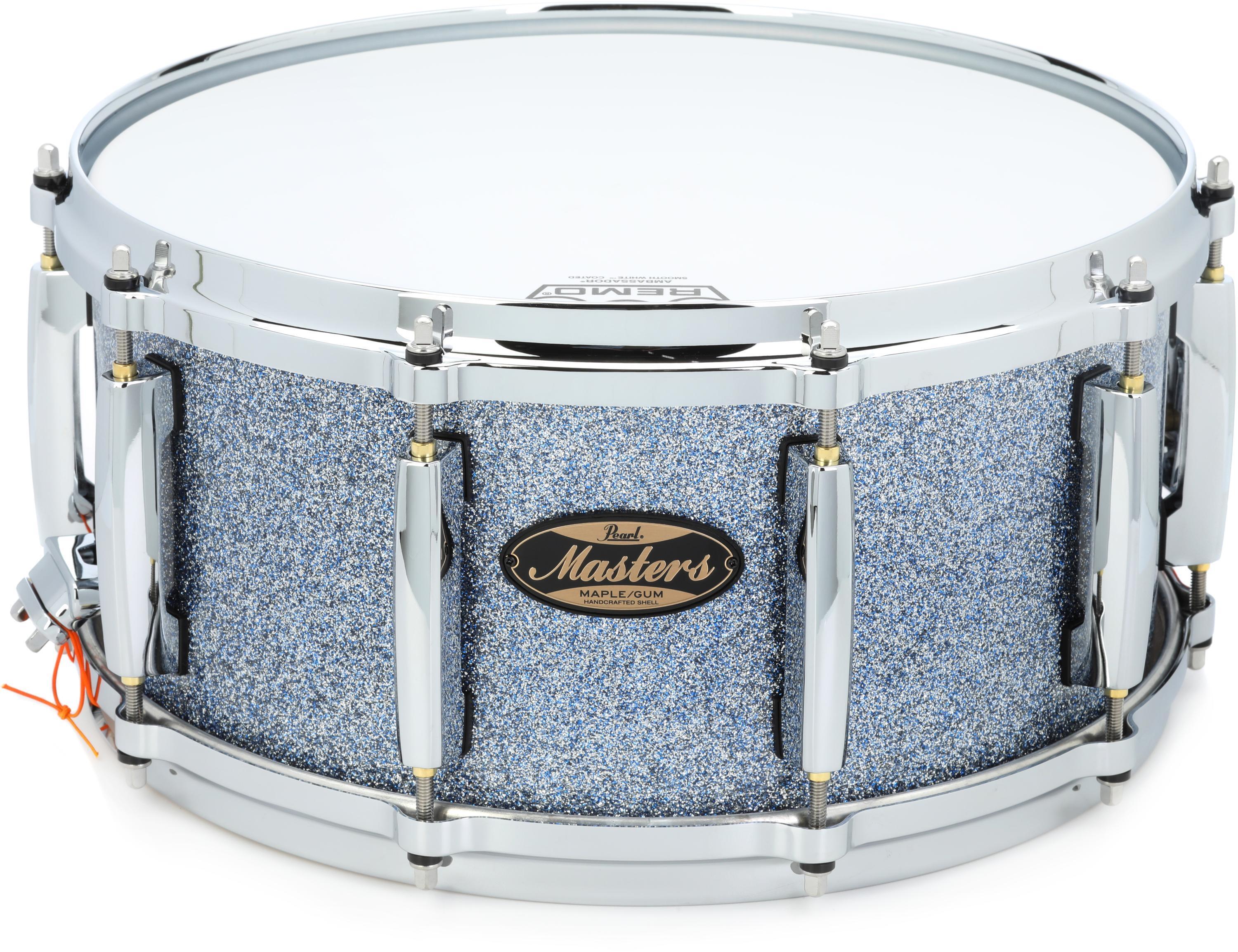 Pearl Masters Maple Gum Snare Drum - 6.5 x 14-inch - Crystal Rain 