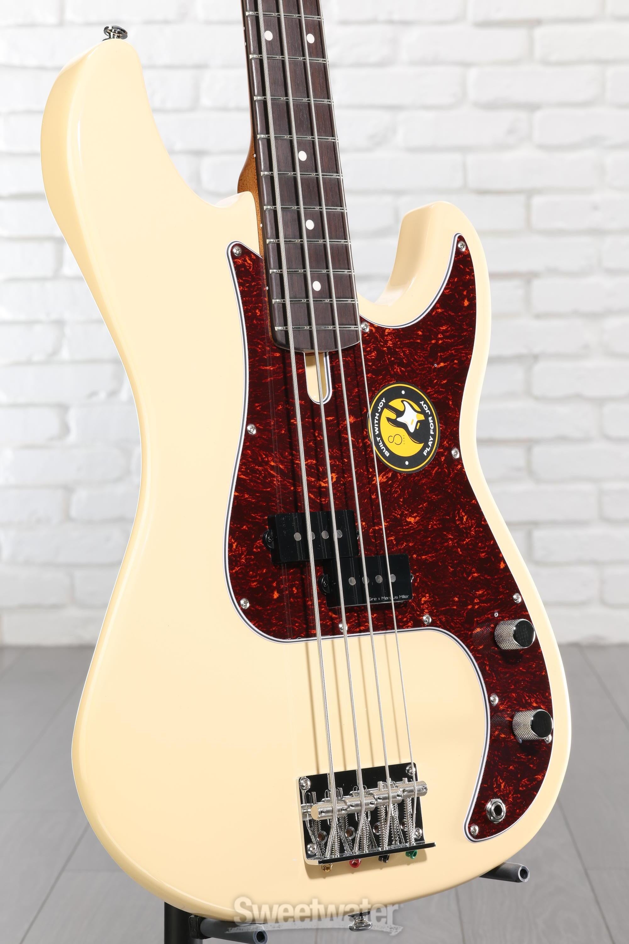 Photo of Sire Marcus Miller P5R 4-string Bass Guitar - Vintage White