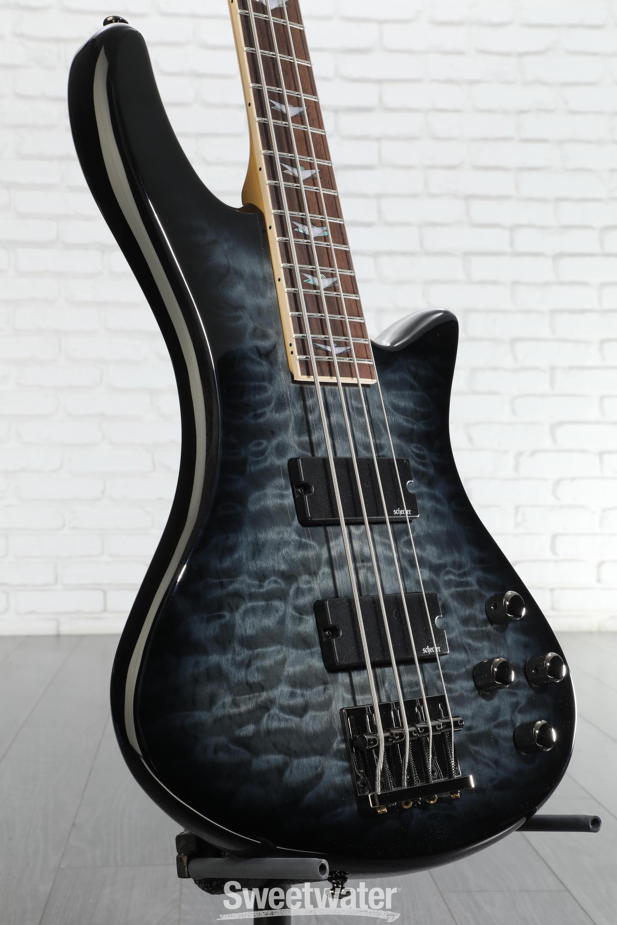 Schecter Stiletto Extreme 4 Bass Guitar - See-Thru Black | Sweetwater