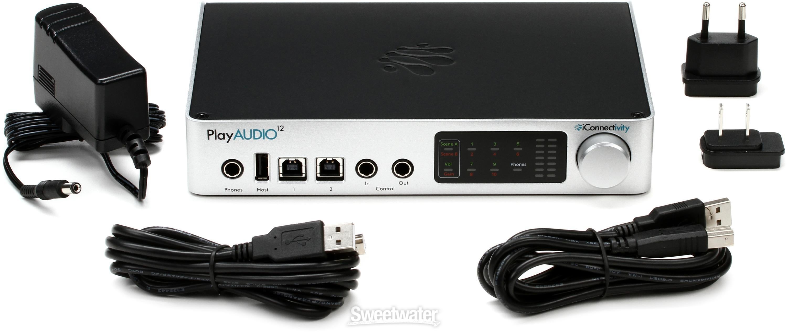 iConnectivity PlayAUDIO12 Dual-USB Audio and MIDI Interface for Live  Reviews | Sweetwater