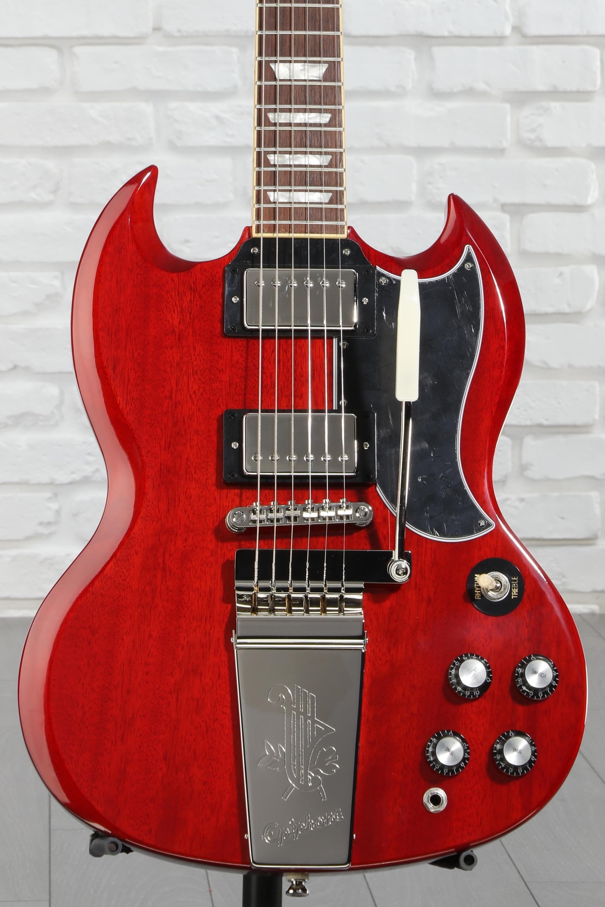 ギター EPIPHONE SG Standard 61 Maestro Vibrola Epiphone Featuring the Maestro™ Vibrola and Powered by
