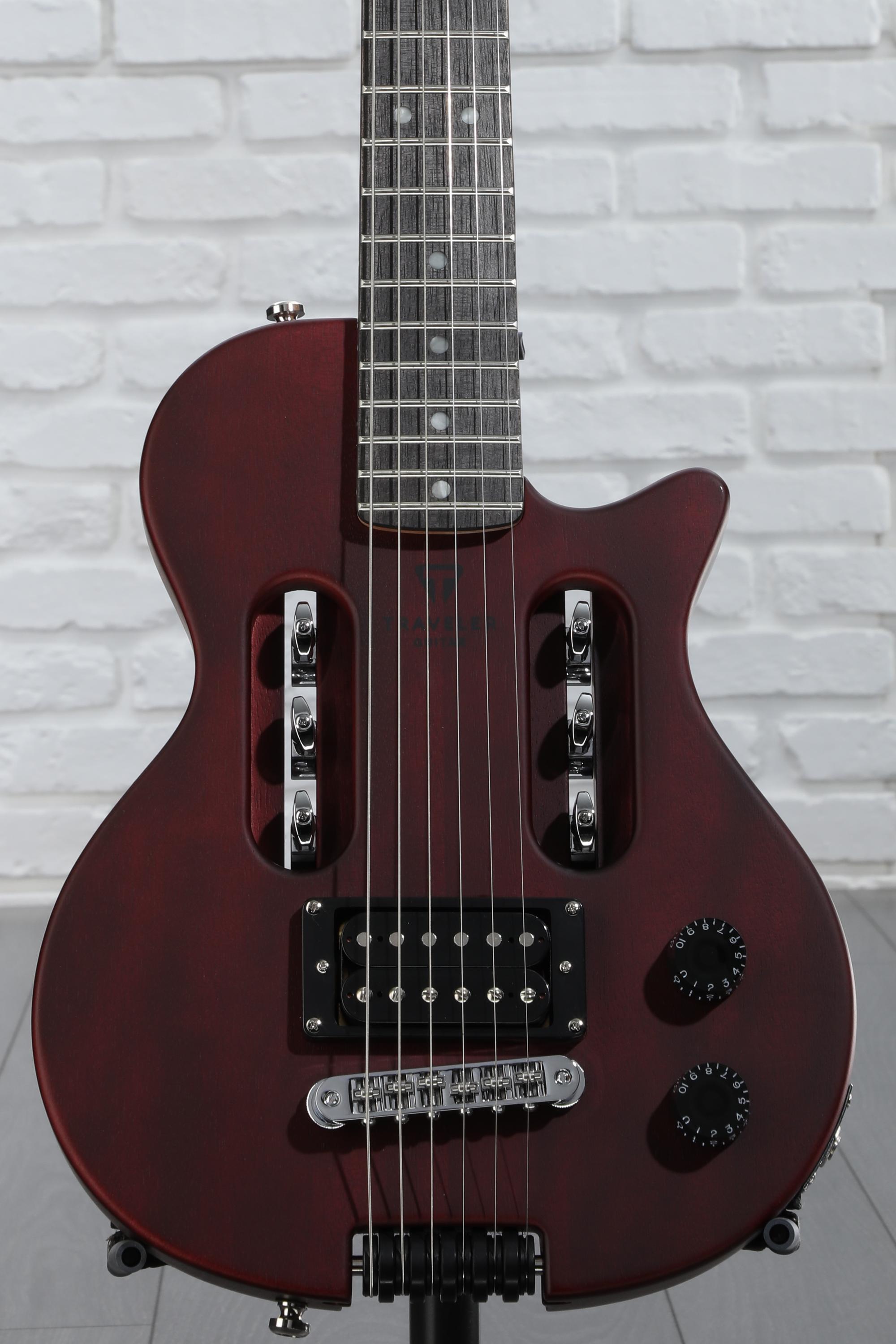 Traveler Guitar EG-1 Studio Electric Guitar - Red Satin