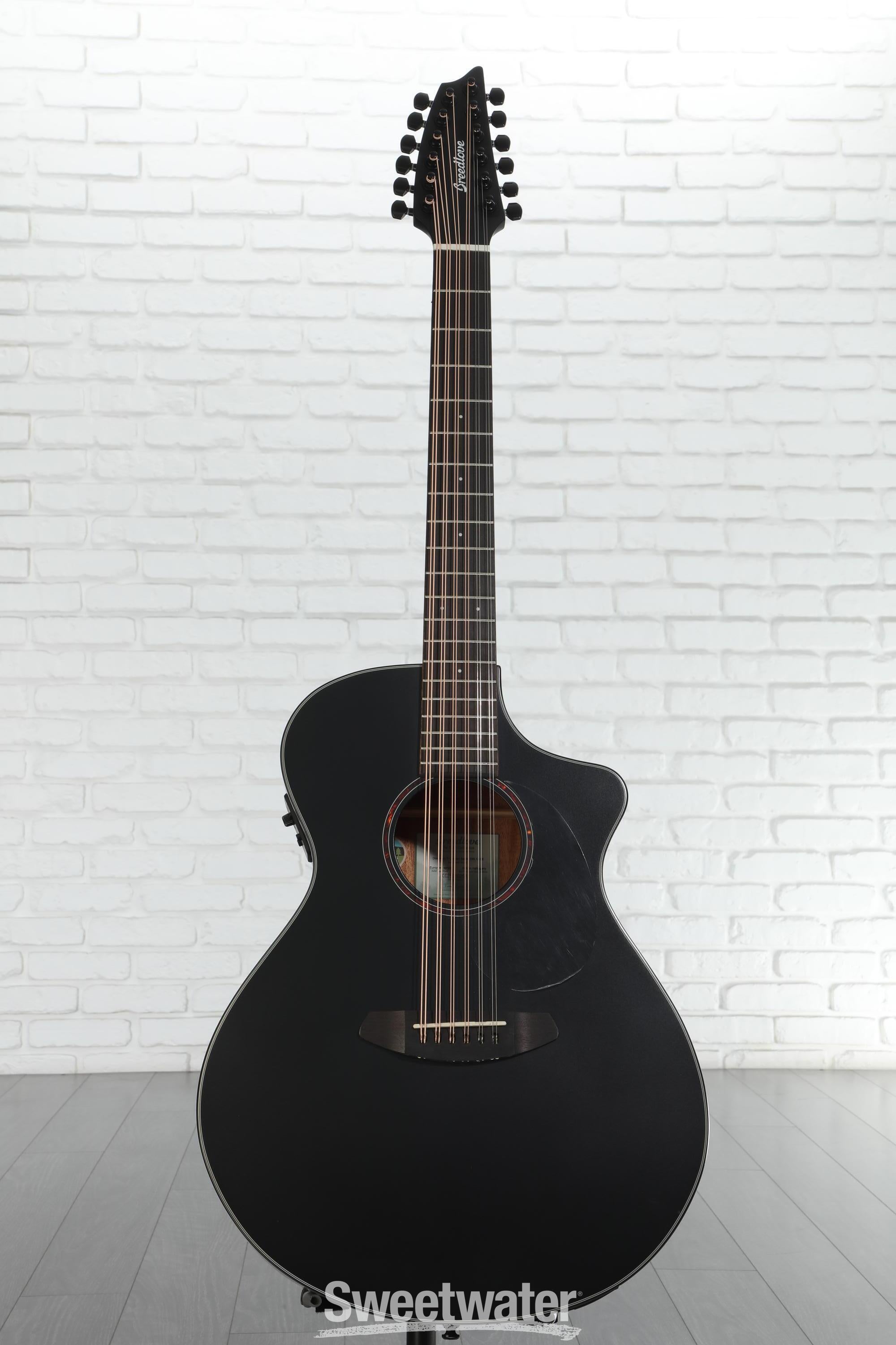 Breedlove Discovery S Concert 12 CE Double-course Acoustic-electric Guitar - Satin Black