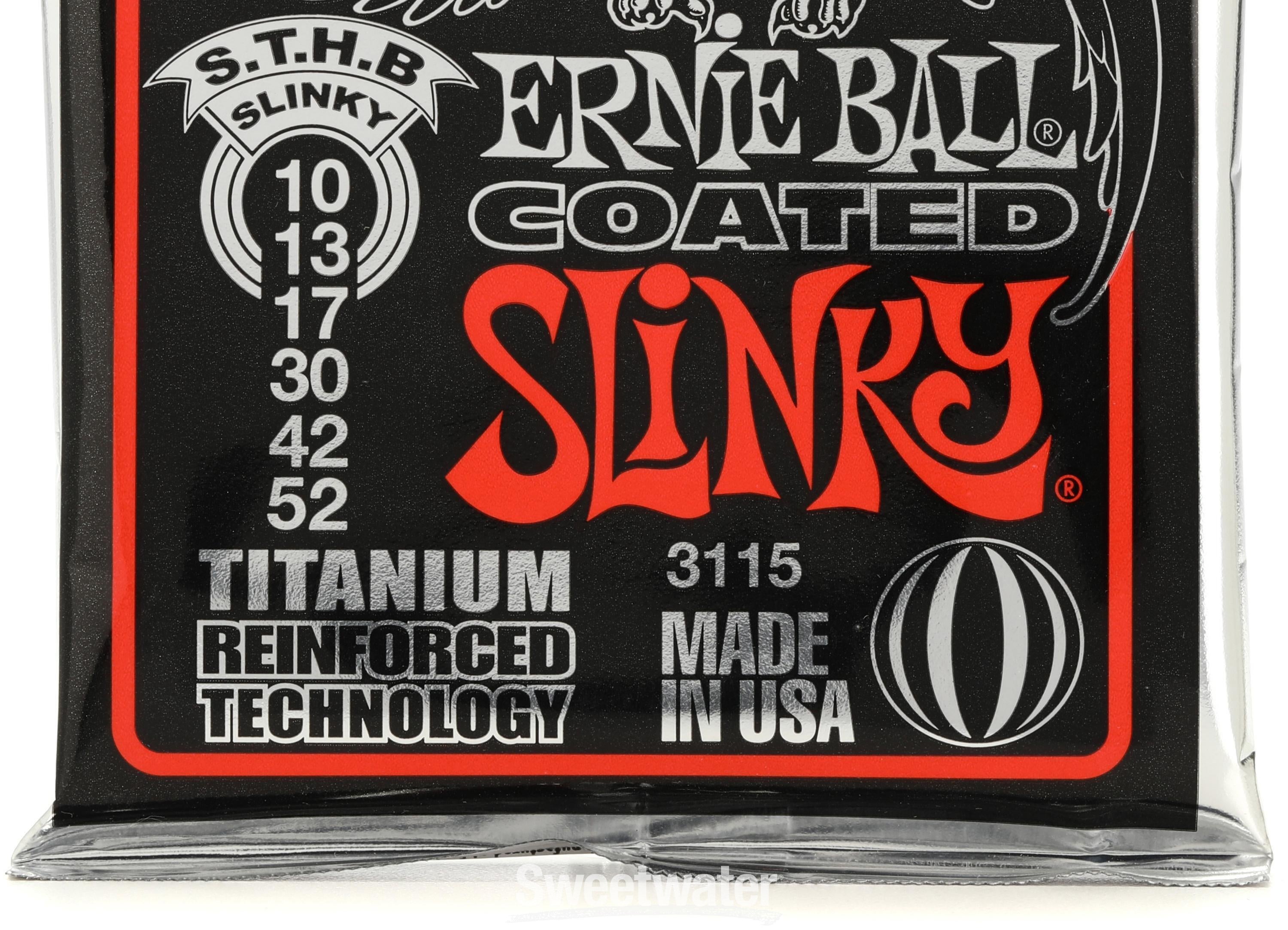 Ernie Ball 3115 Skinny Top Heavy Bottom Slinky Coated Titanium RPS
