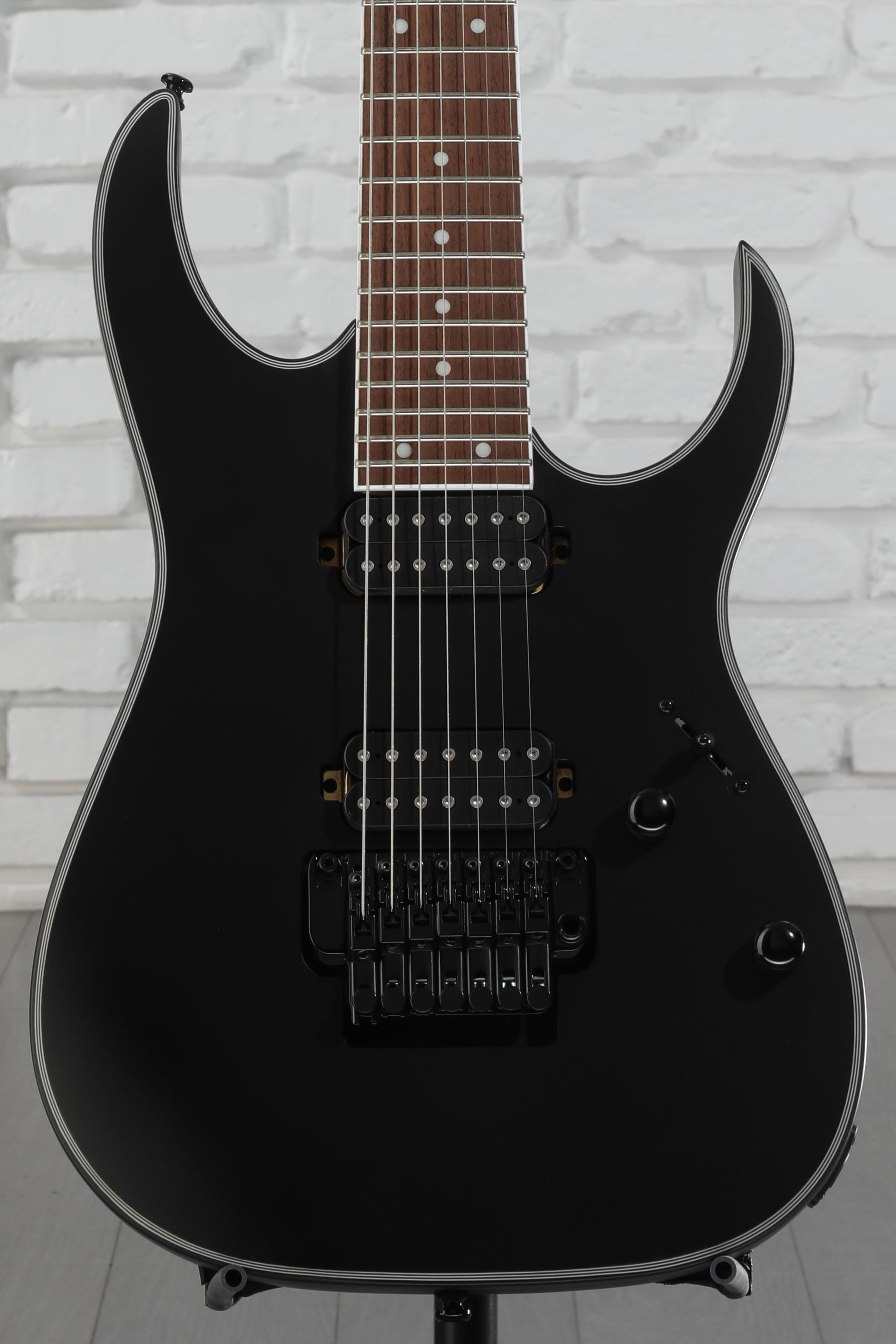 7弦　Ibanez RG7420EX Ibanez RG7420EX 7-String Electric Guitar - Black FlatAlamo