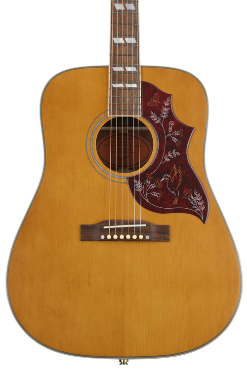 Epiphone Hummingbird Acoustic Guitar - Aged Natural Antique Gloss |  Sweetwater