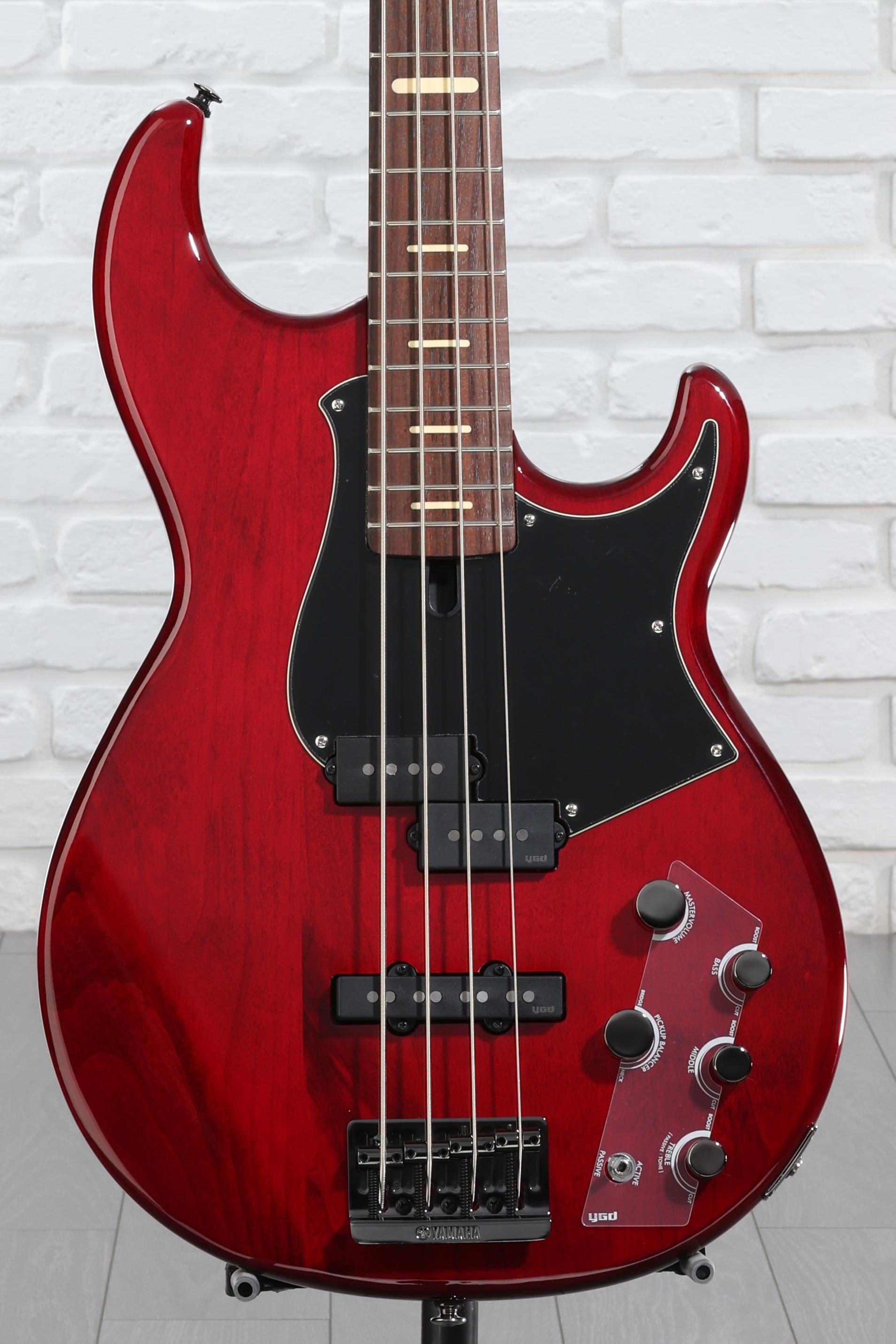 Yamaha BB734A 4-string Bass Guitar - Fired Red | Sweetwater Yamaha BB734A 4-string Bass Guitar - Fired Red | Sweetwater