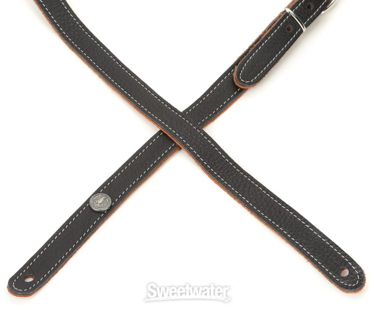 Dunlop Rev. Willy's Vintage Leather Guitar Strap - Brown