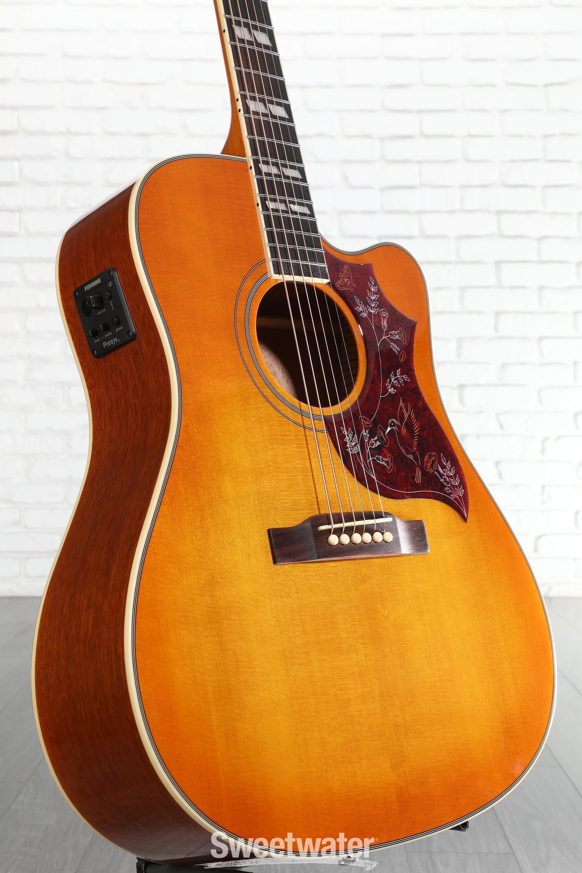 Epiphone Hummingbird Studio EC Acoustic-electric Guitar - Heritage