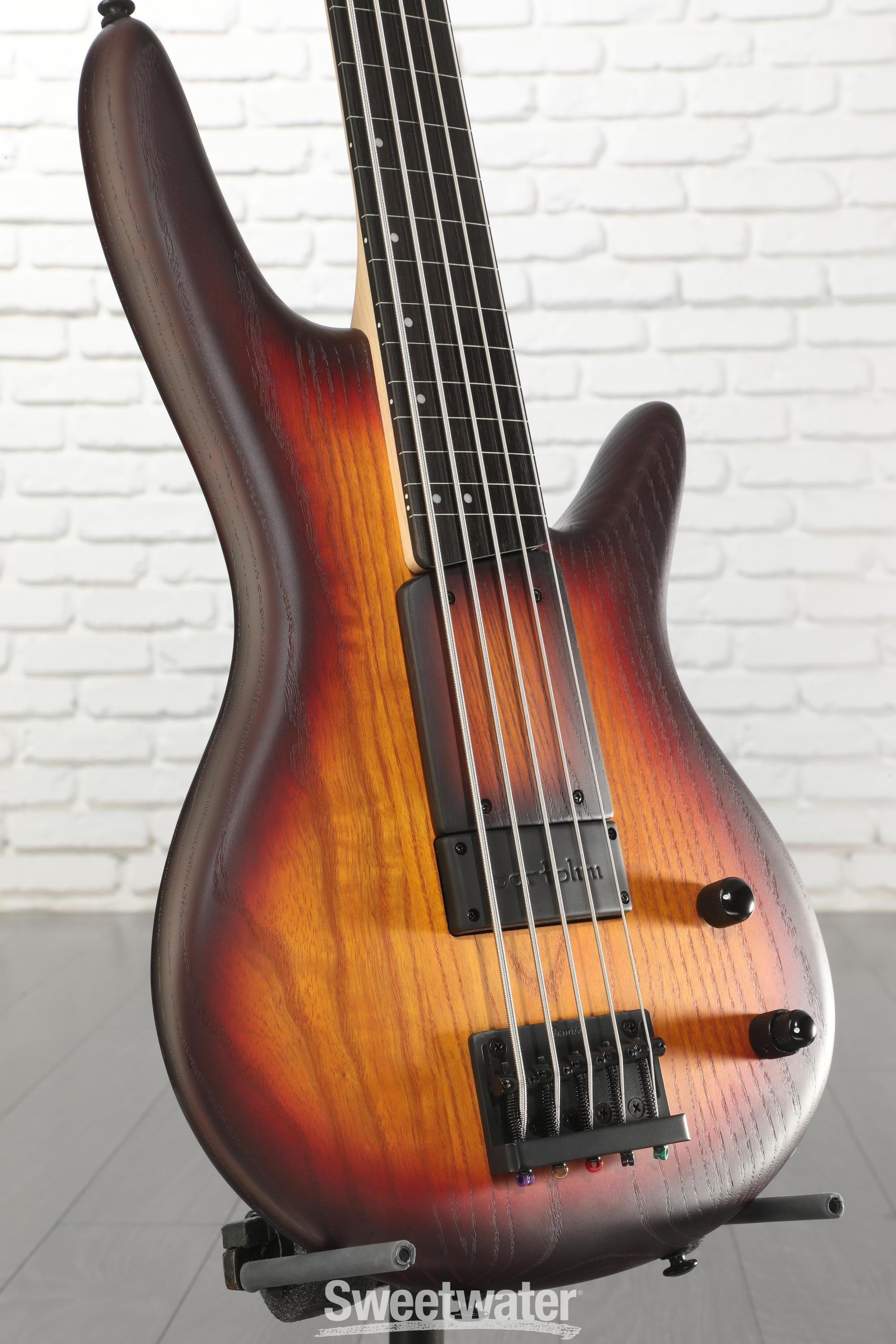 Photo of Ibanez Gary Willis Signature GWB205 Fretless Bass Guitar - Tequila Sunrise Flat