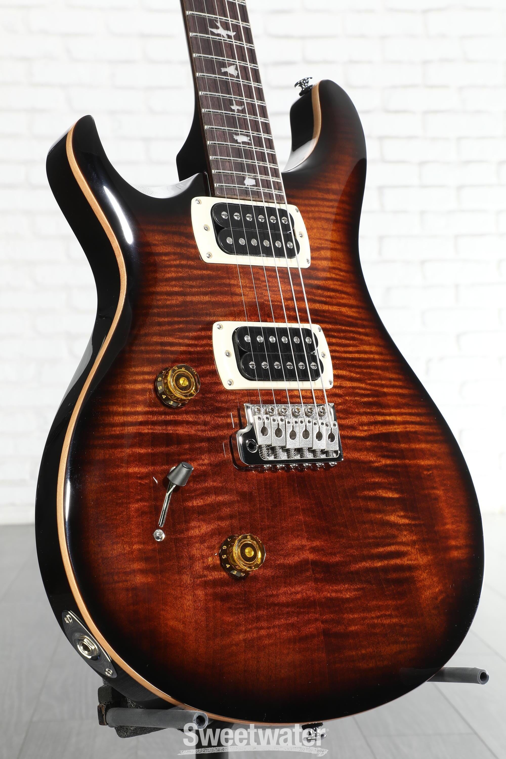 PRS SE Custom 24 Black Gold Burst レフティ 左 PRS SE Custom 24 Left-handed Electric Guitar - Black Gold Sunburst
