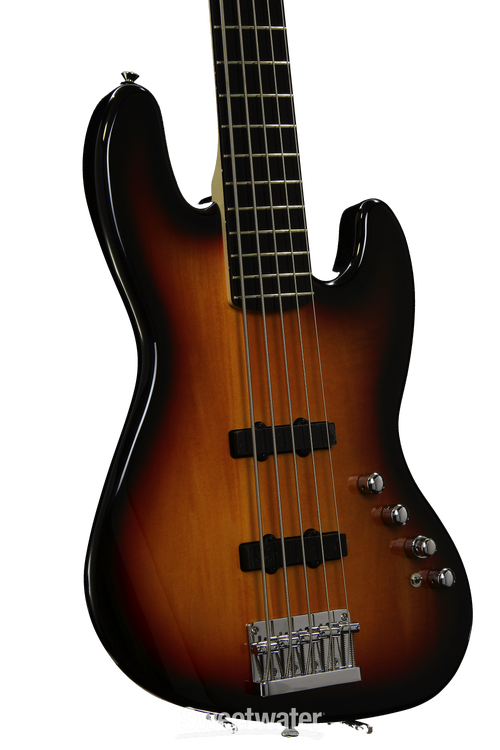 Squier Deluxe Jazz Bass V Active - 3-Color Sunburst