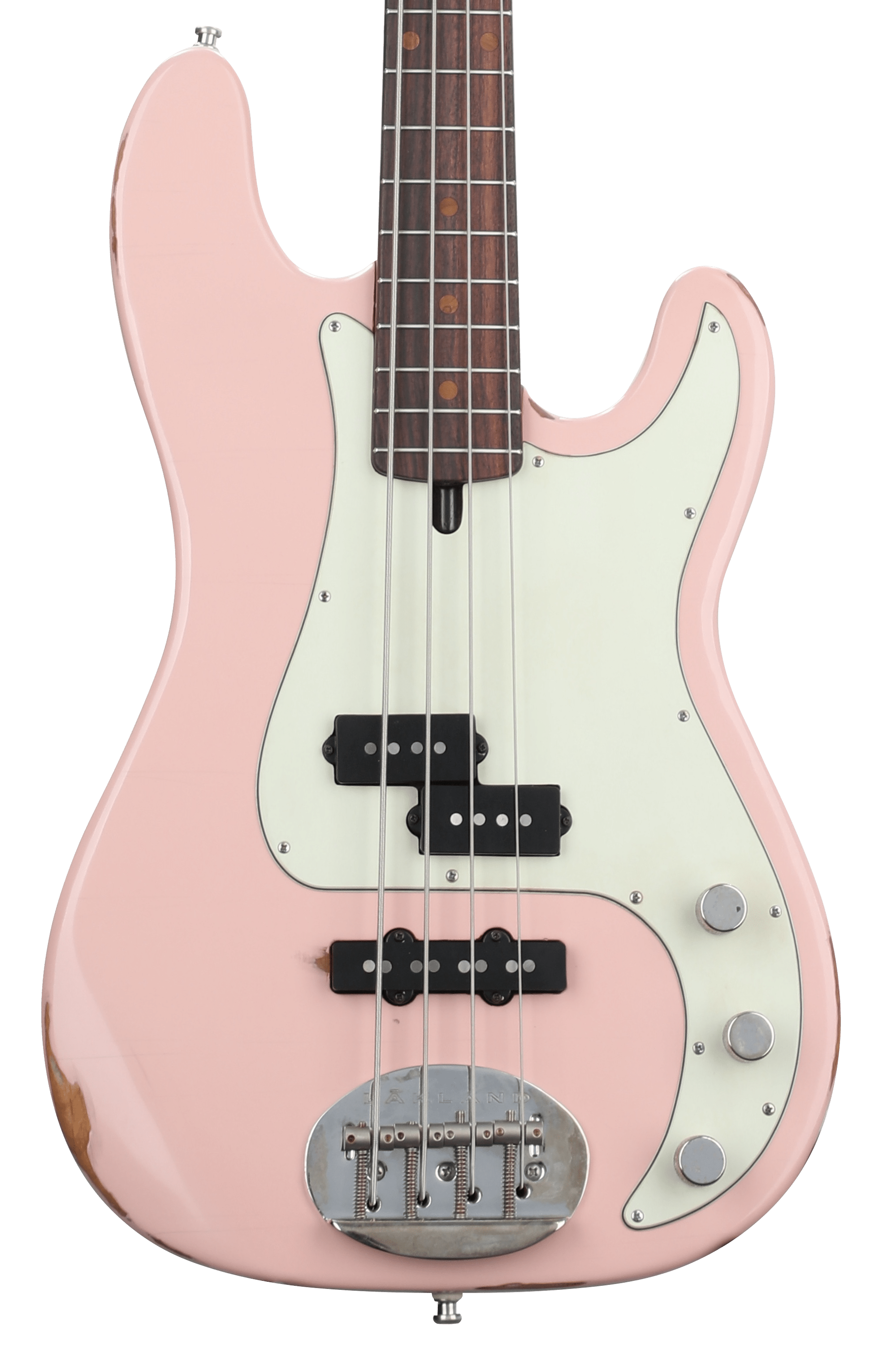 Lakland USA Classic 44-64 PJ Aged Bass Guitar - Shell Pink