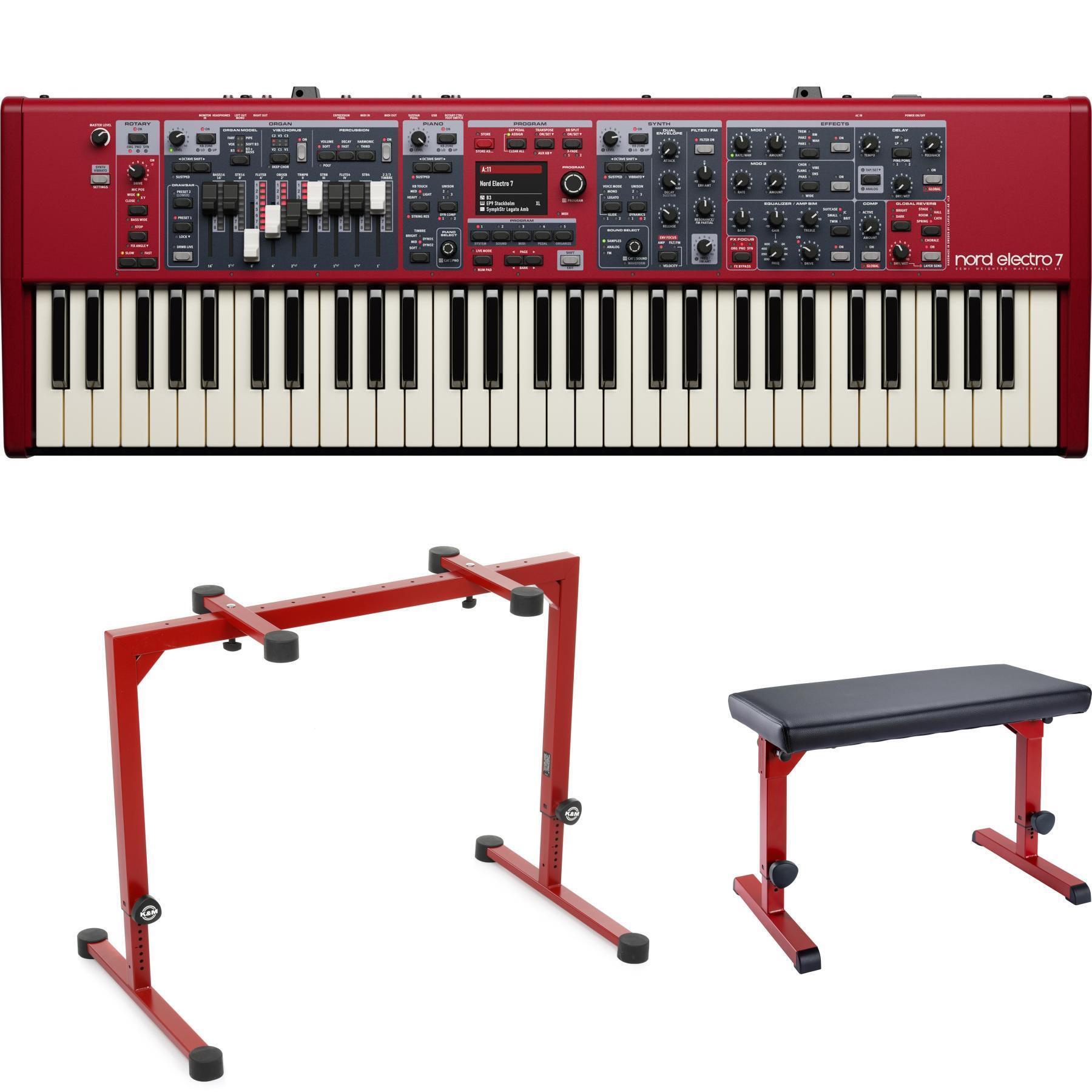 Photo of Nord Electro 7 61-key Stage Piano with Deluxe Stand and Bench