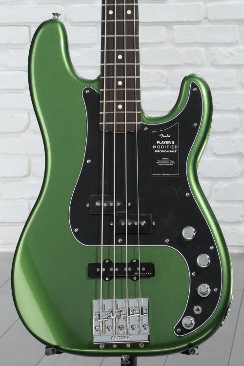 Fender Player II Modified Active Precision Bass - Harvest Green Metallic, Rosewood Fingerboard