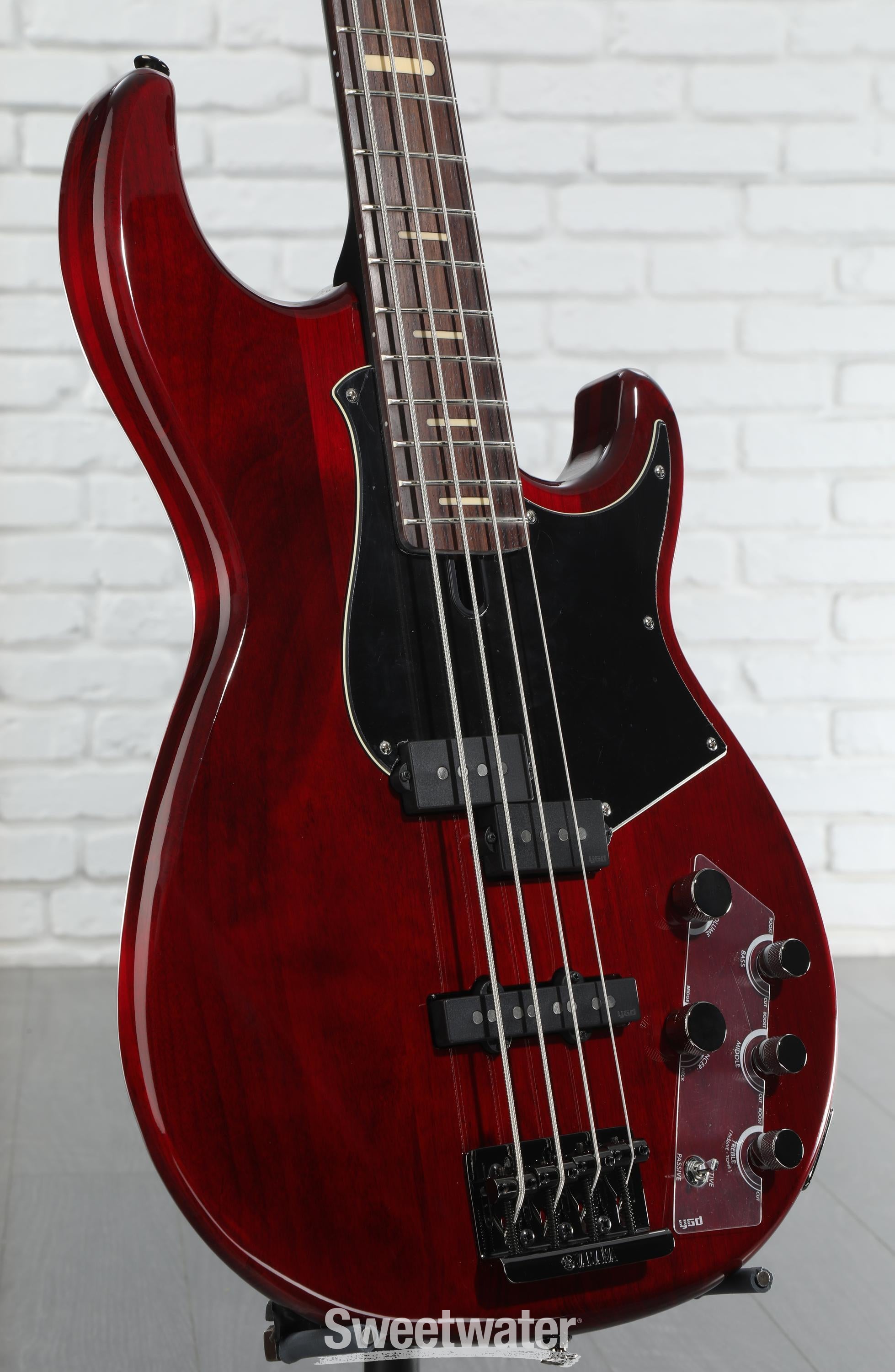Amazon.com: Yamaha BB734A BB-Series Bass Guitar, Translucent