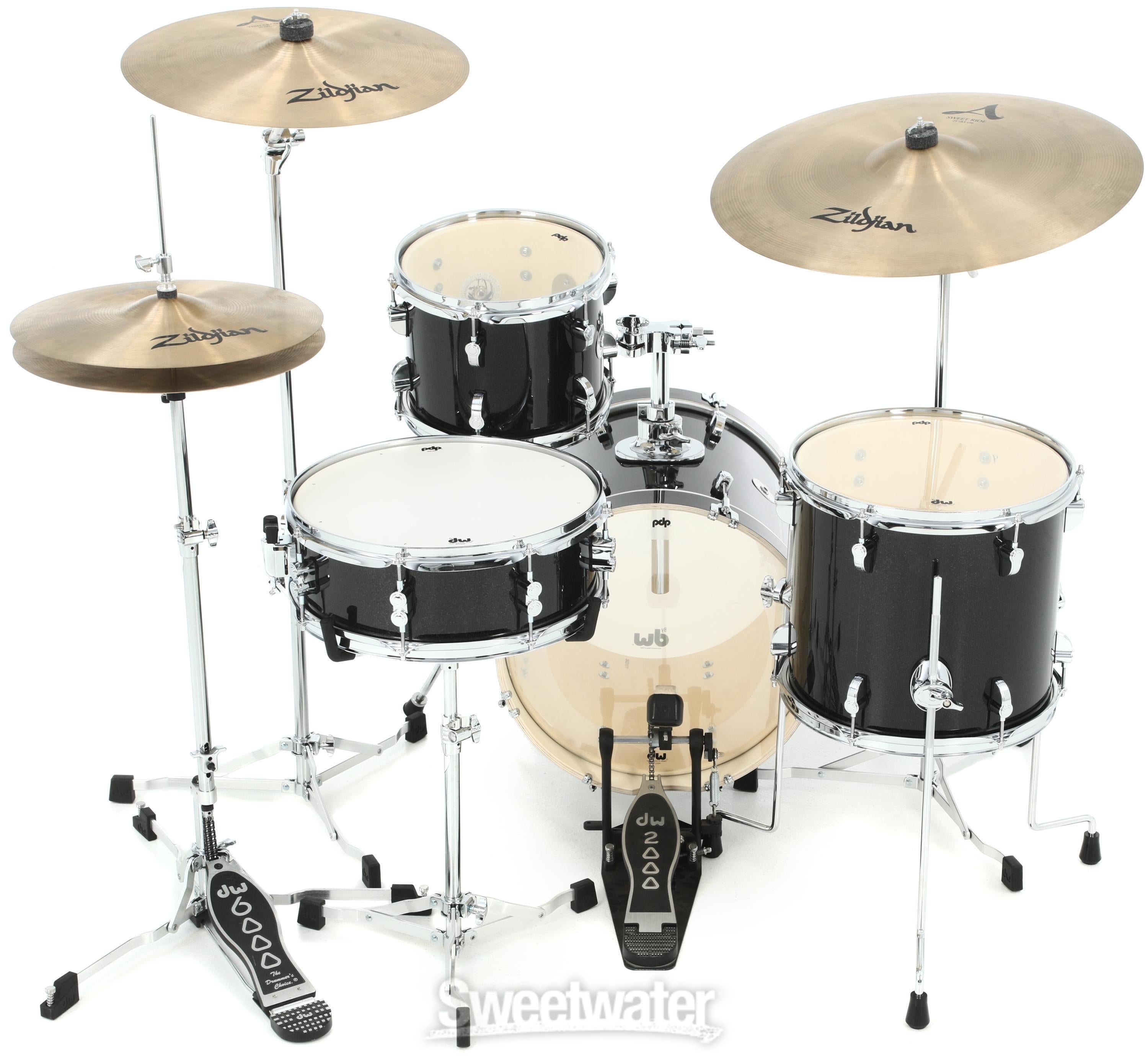 PDP New Yorker 4-piece Shell Pack - Black Onyx Sparkle | Sweetwater