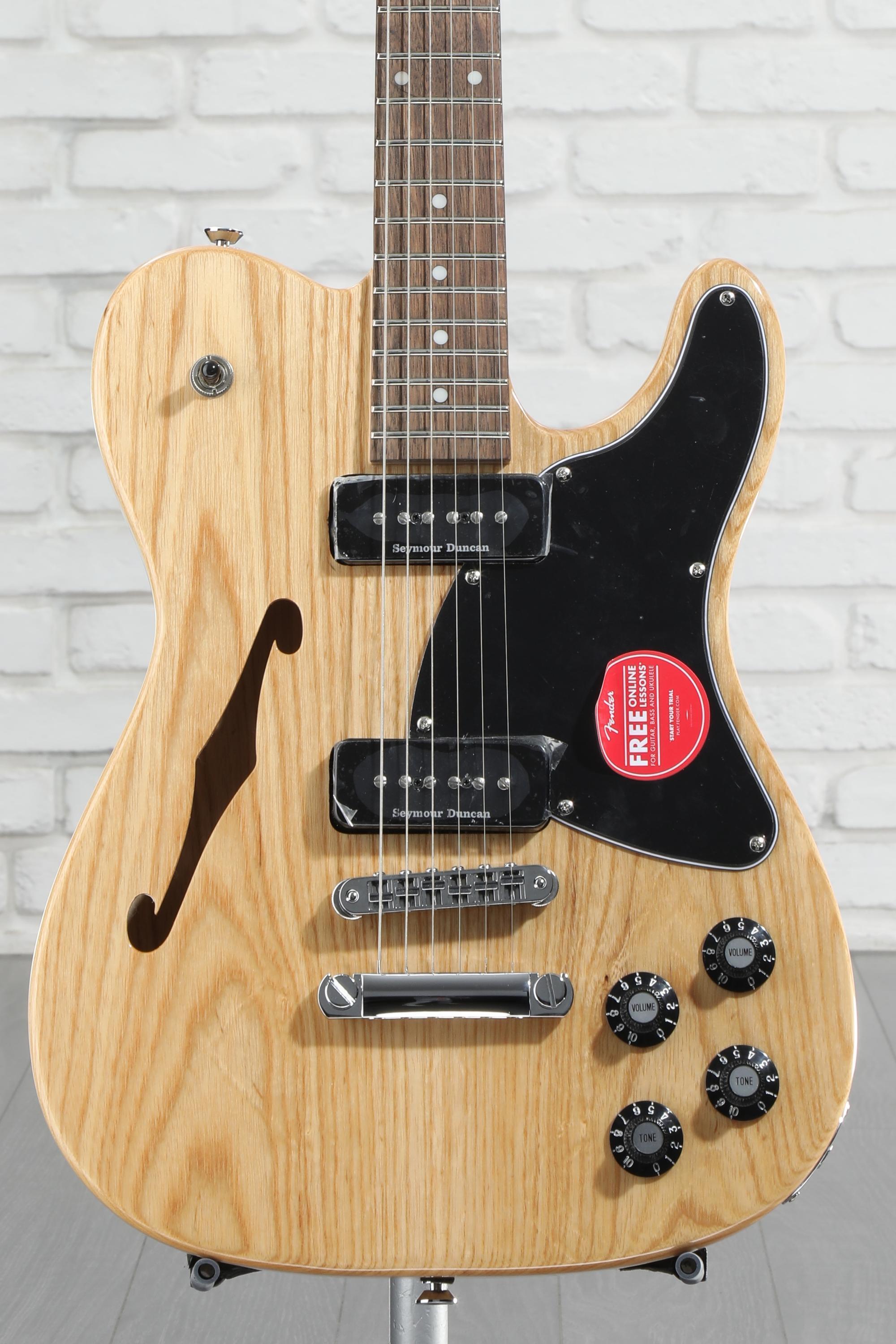 Fender Jim Adkins JA-90 Telecaster Thinline Semi-hollowbody Electric Guitar  - Natural with Indian Laurel Fingerboard | Sweetwater