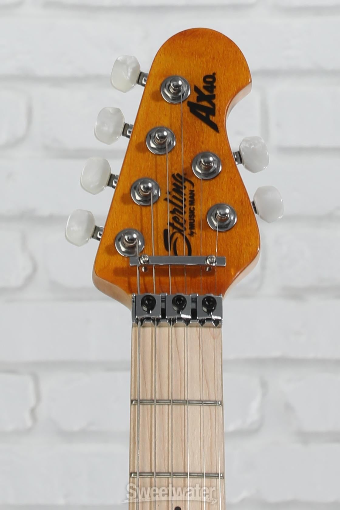sterling by Music Man Axis トランスゴールド Sterling by Music Man Axis, Flame Maple Top, Trans Gold