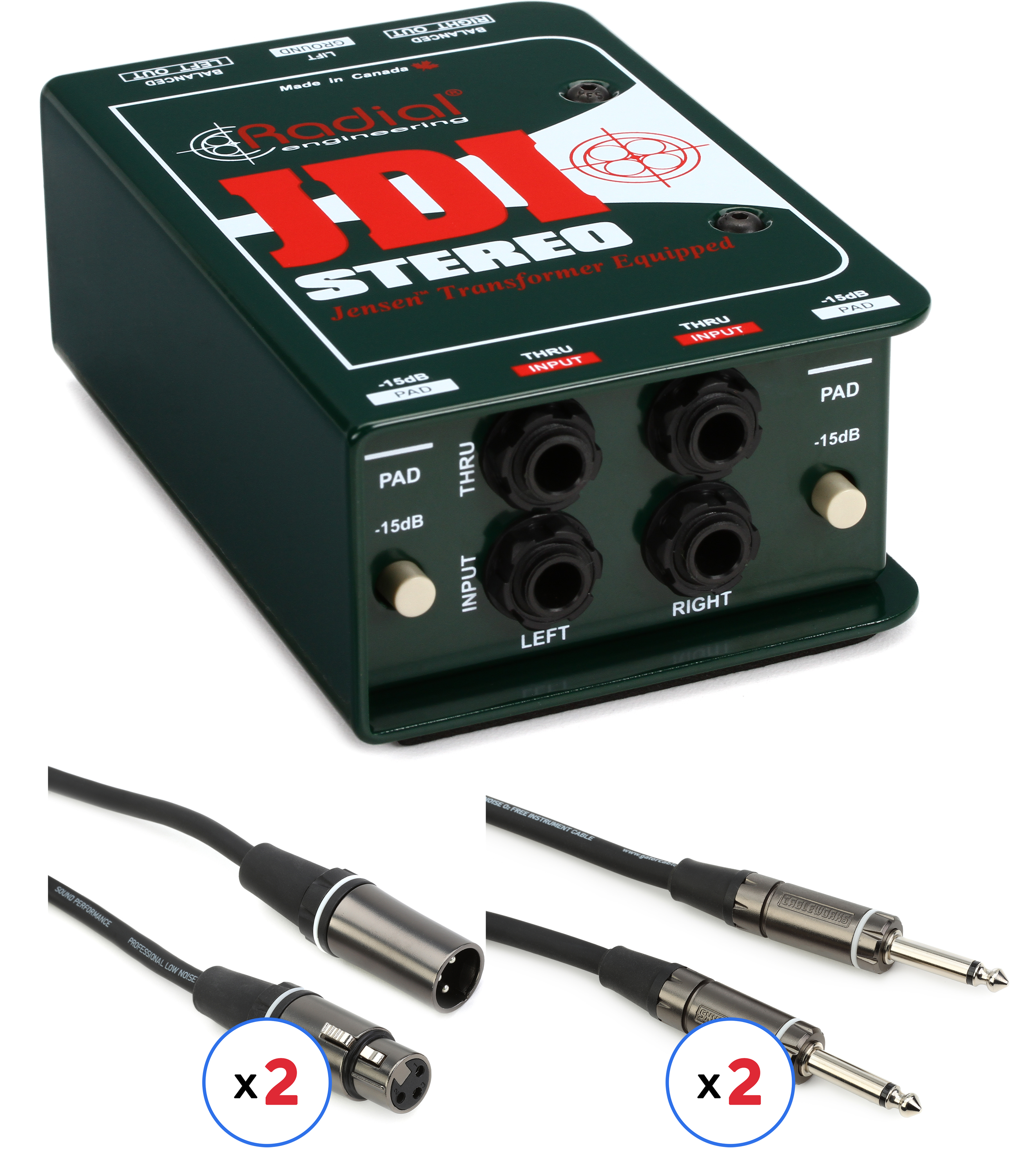 Radial JDI ( ラジアル JDI ) Radial JDI Stereo Jensen-equipped 2-channel Passive
