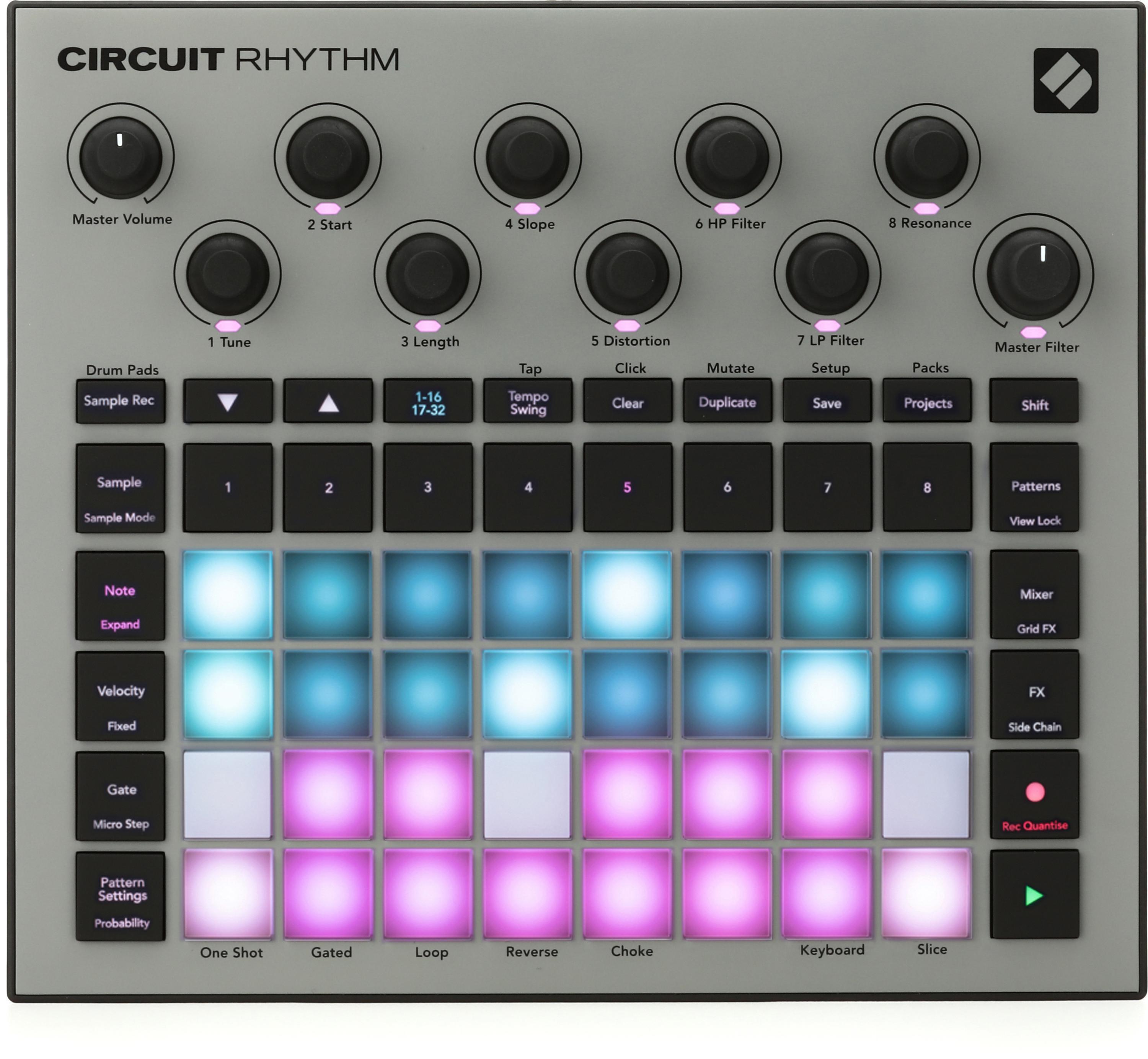 Novation Circuit Rhythm Groovebox and Standalone Sampler