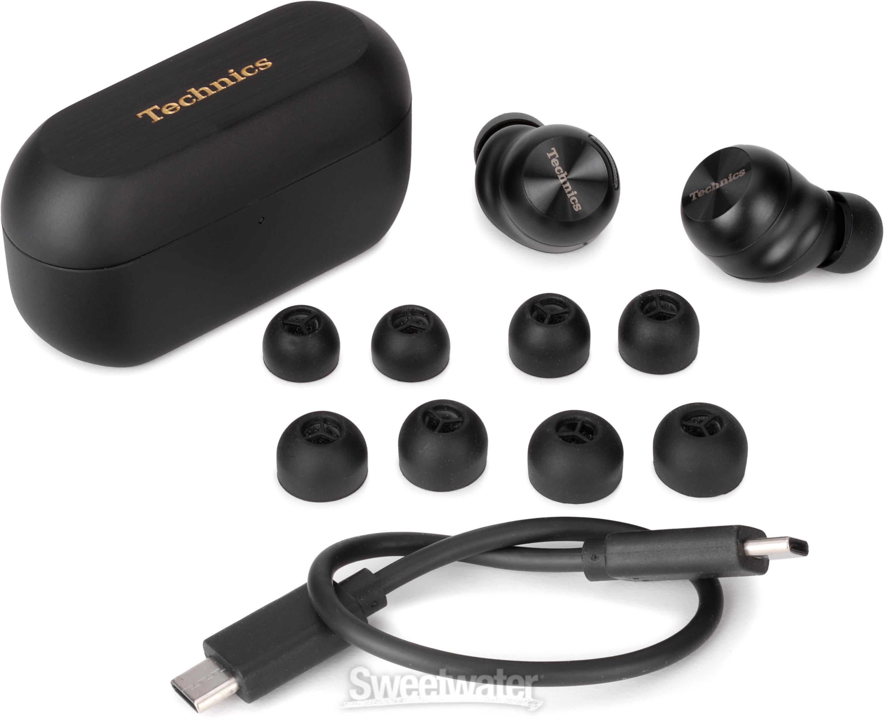 Technics AZ100 True Wireless Noise-canceling Earbuds - Black