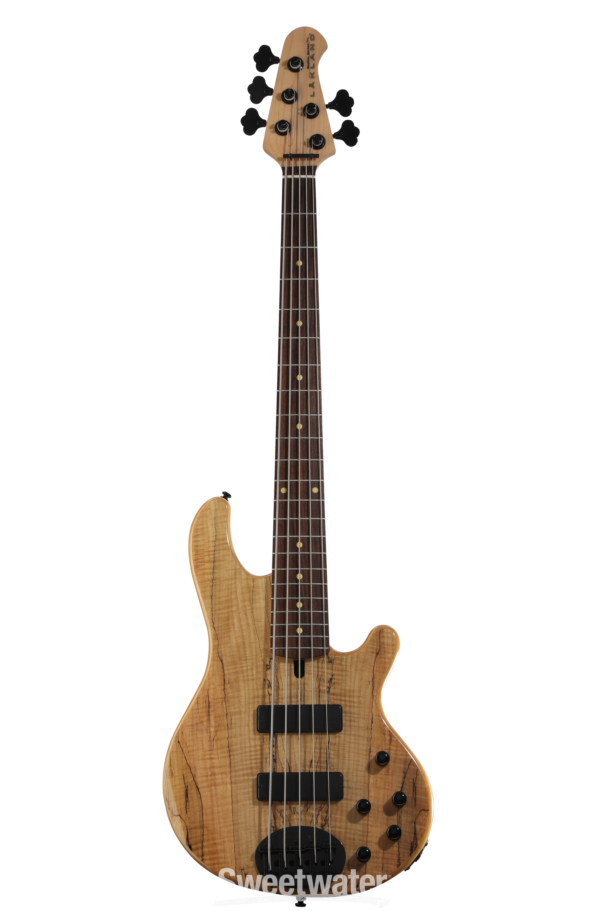 Lakland Skyline 55-01 Deluxe Spalted Maple Bass Guitar - Natural