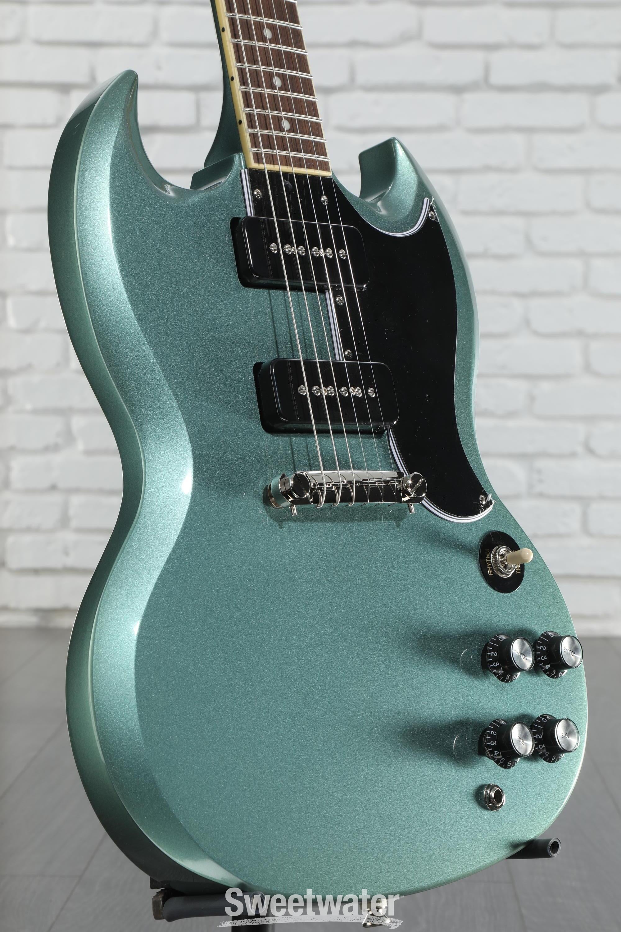 Amazon.com: Epiphone SG Special P90, Faded Pelham Blue