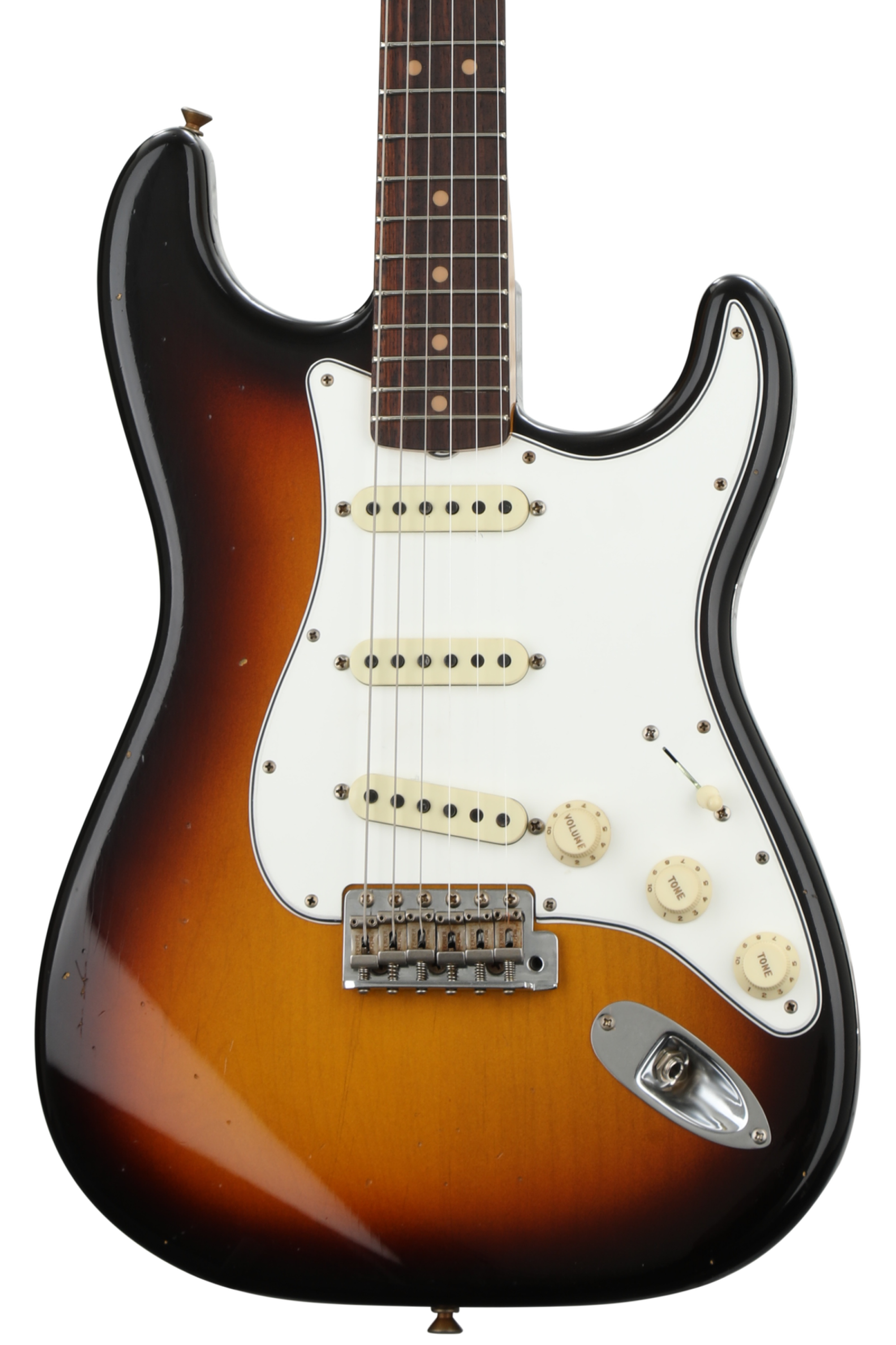 Fender Custom Shop '64 Stratocaster Journeyman Relic Aged Olympic Whit -  Willcutt Guitars