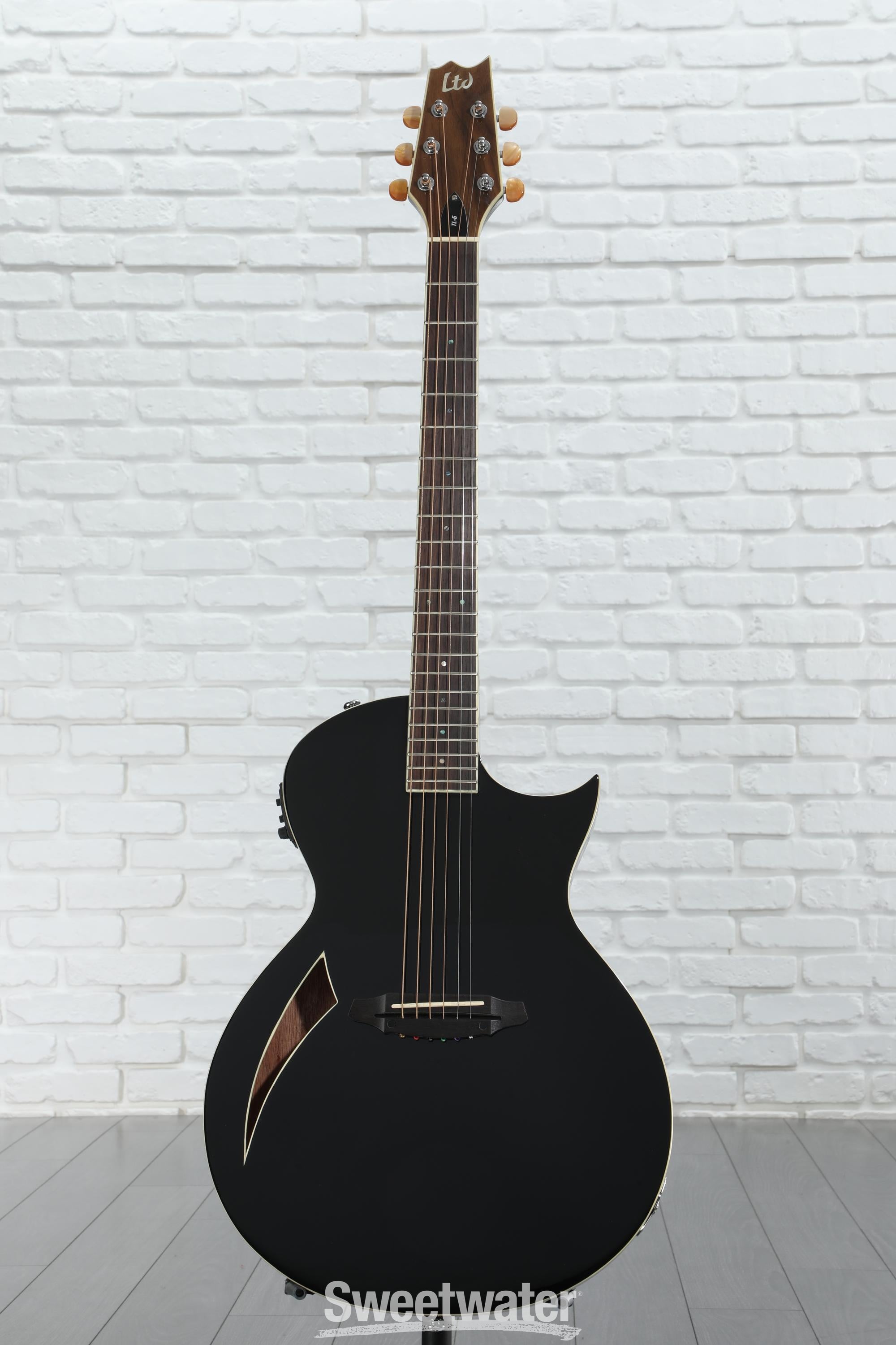 ESP LTD TL-6 Acoustic-electric Guitar - Black | Sweetwater