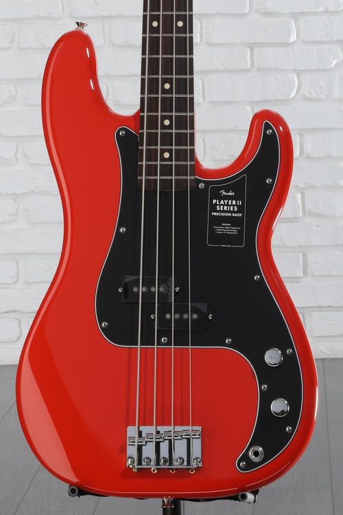 Fender Player II Precision Bass - Coral Red with Rosewood Fingerboard