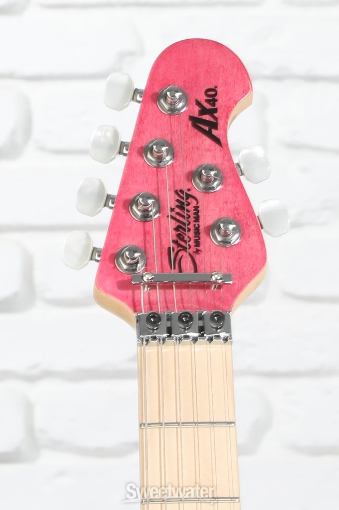 Sterling By Music Man Axis Quilted Maple Electric Guitar - Trans