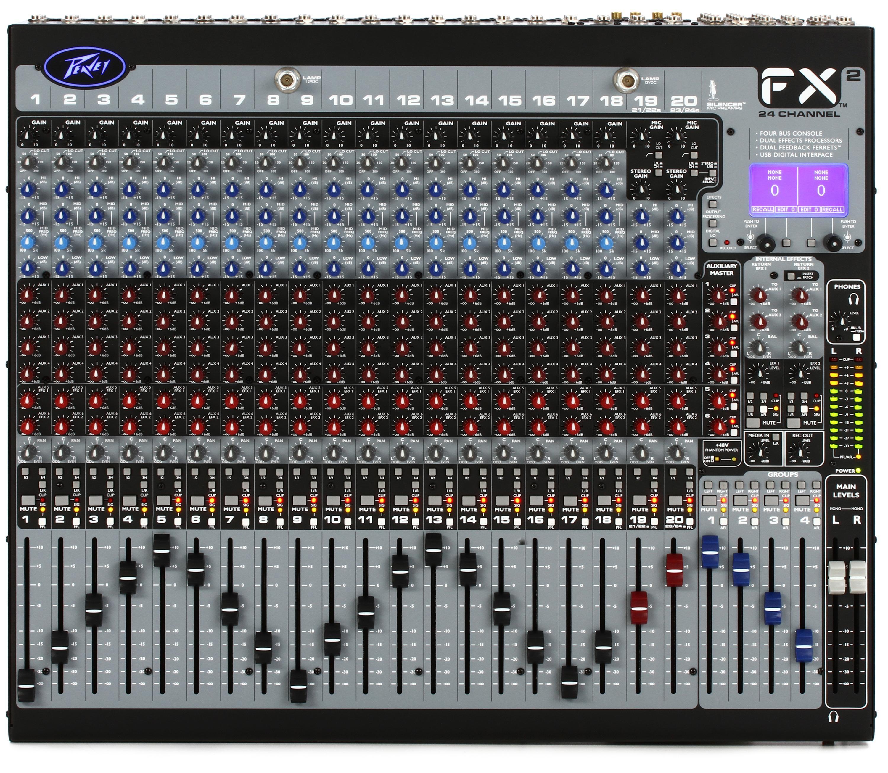 Peavey 24FX II Mixer with USB and Effects | Sweetwater