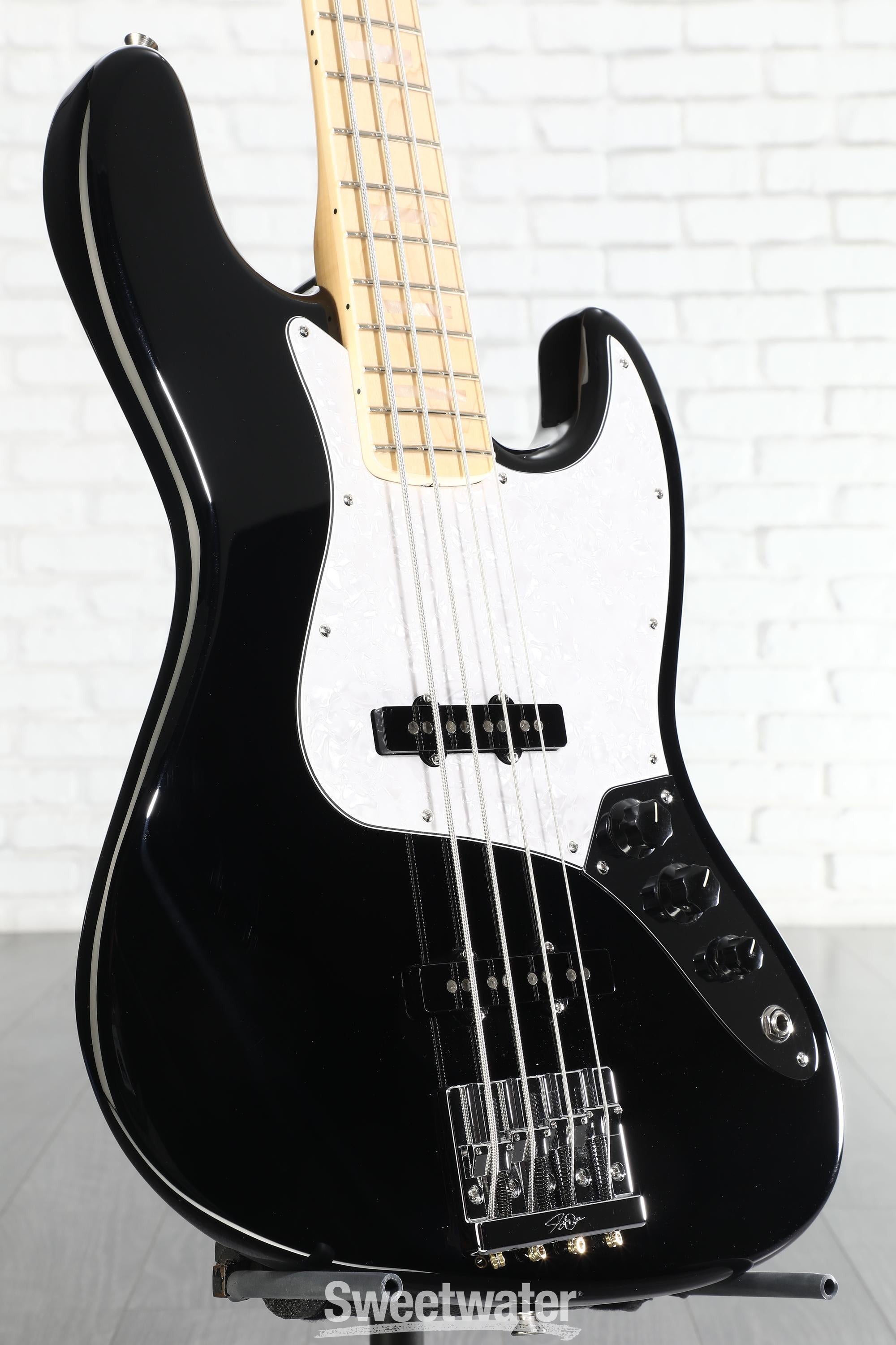 Fender USA Geddy Lee Jazz Bass - Black | Sweetwater
