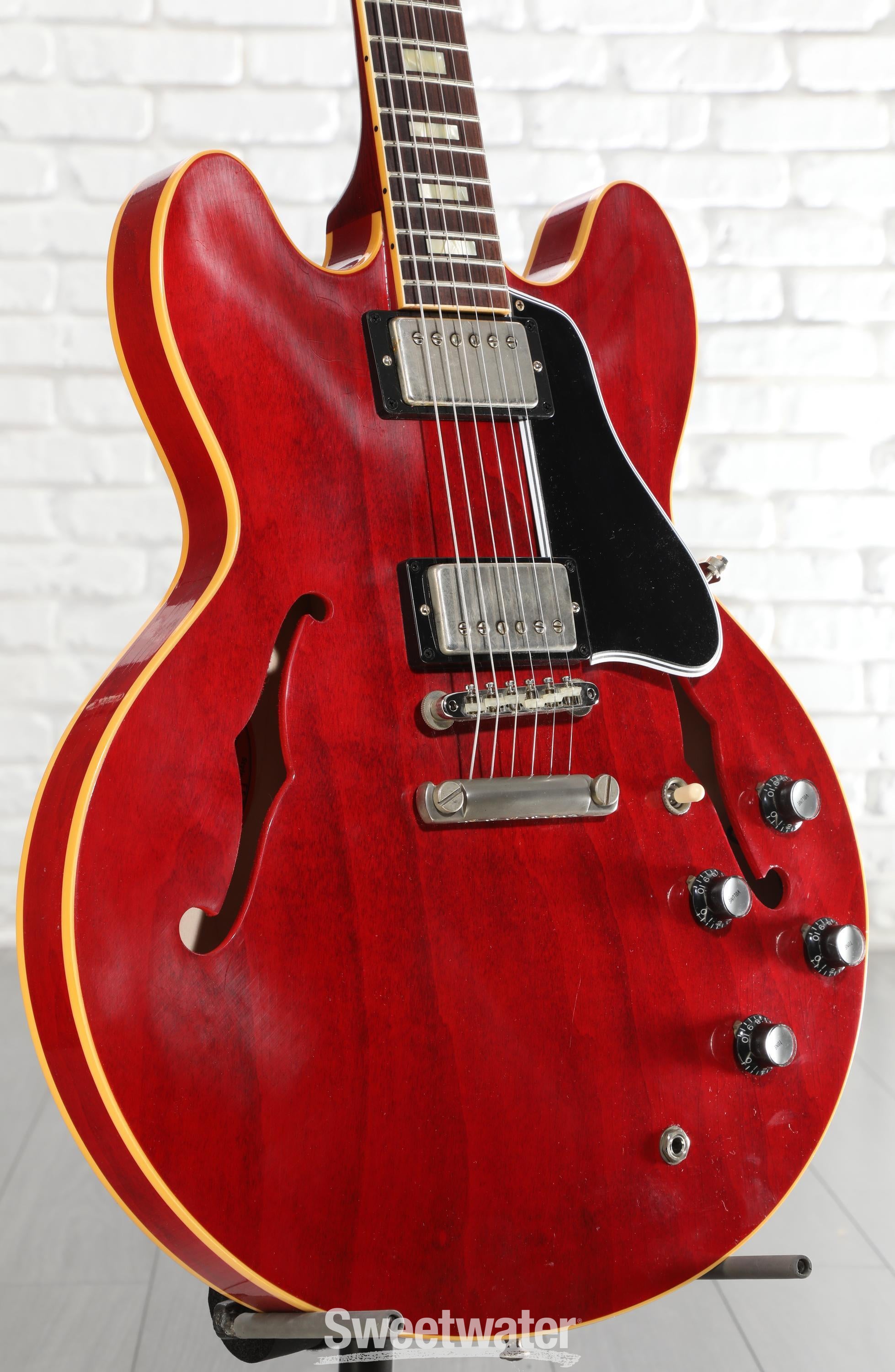 Photo of Gibson Custom 1964 ES-335 Reissue Semi-hollowbody Electric Guitar - '60s Cherry, Murphy Lab Ultra Light Aged