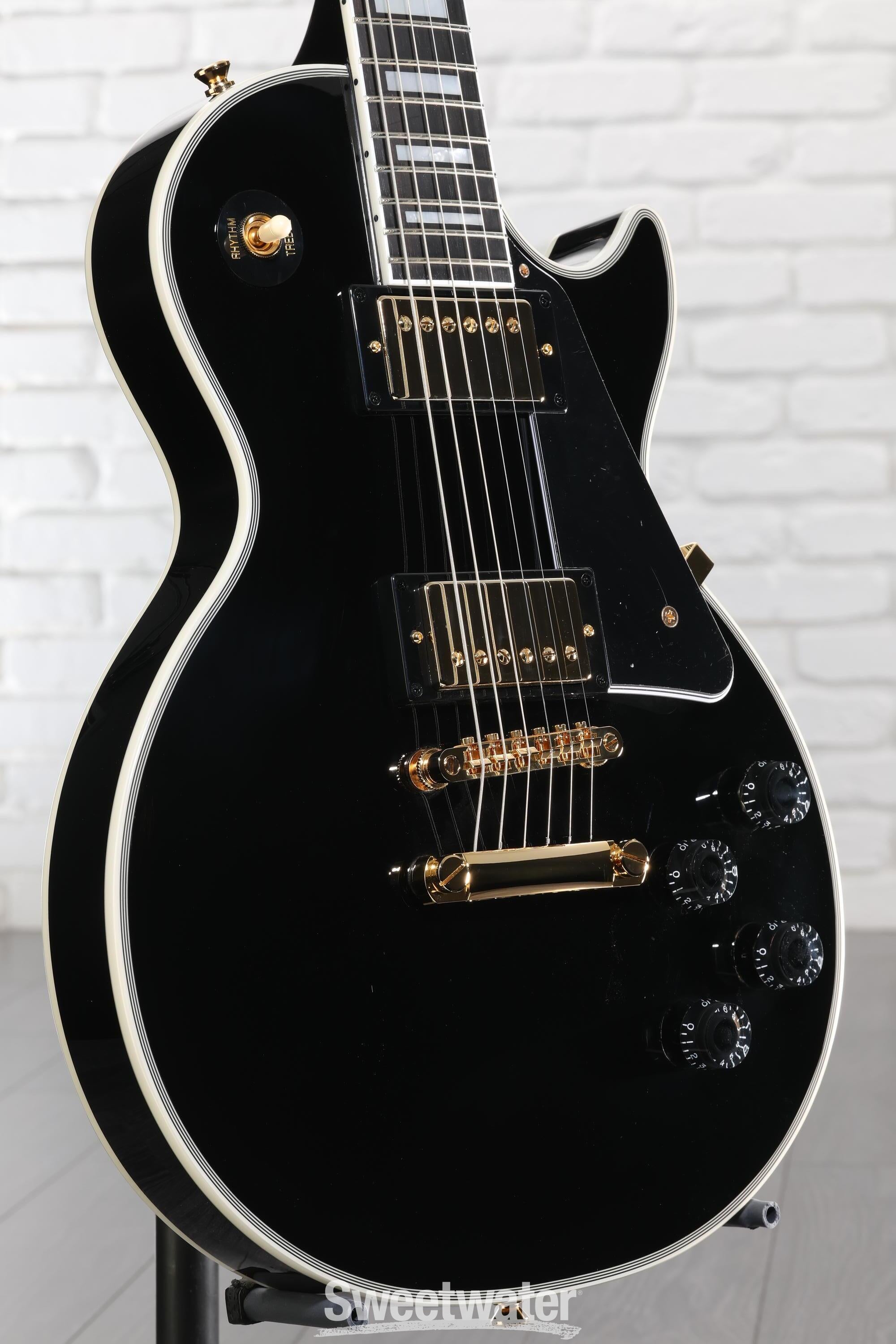 Photo of Epiphone Inspired by Gibson Custom Les Paul Custom Electric Guitar - Ebony