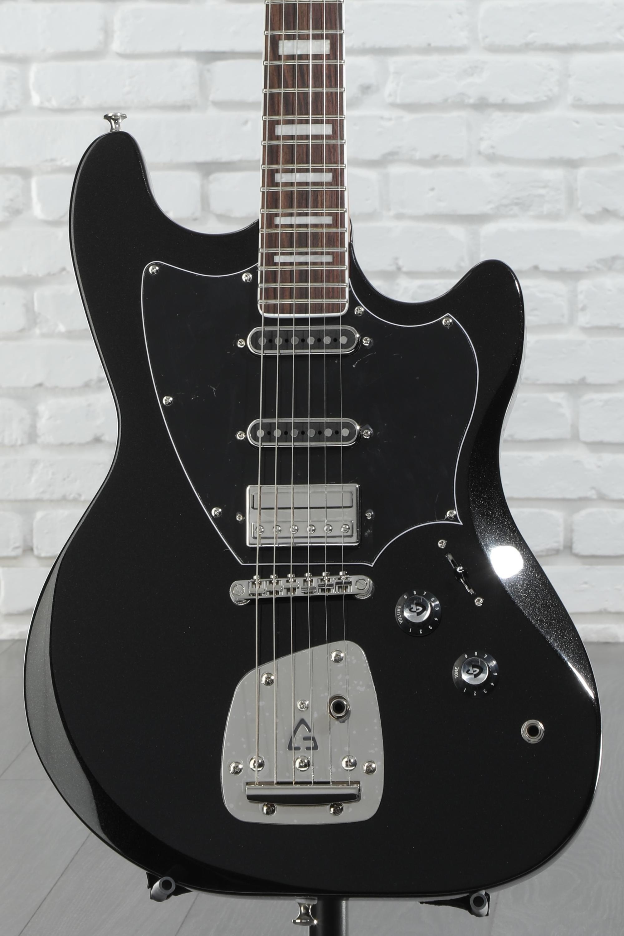 Guild Surfliner Deluxe Solidbody Electric Guitar - Black Metallic