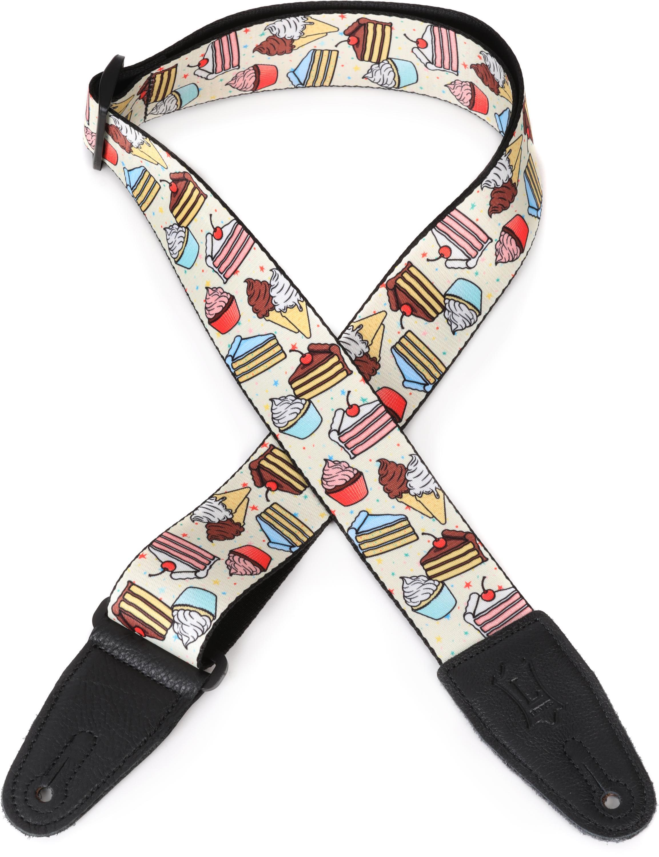 Photo of Levy's Tasty Grooves Guitar Strap - Cake and Ice Cream