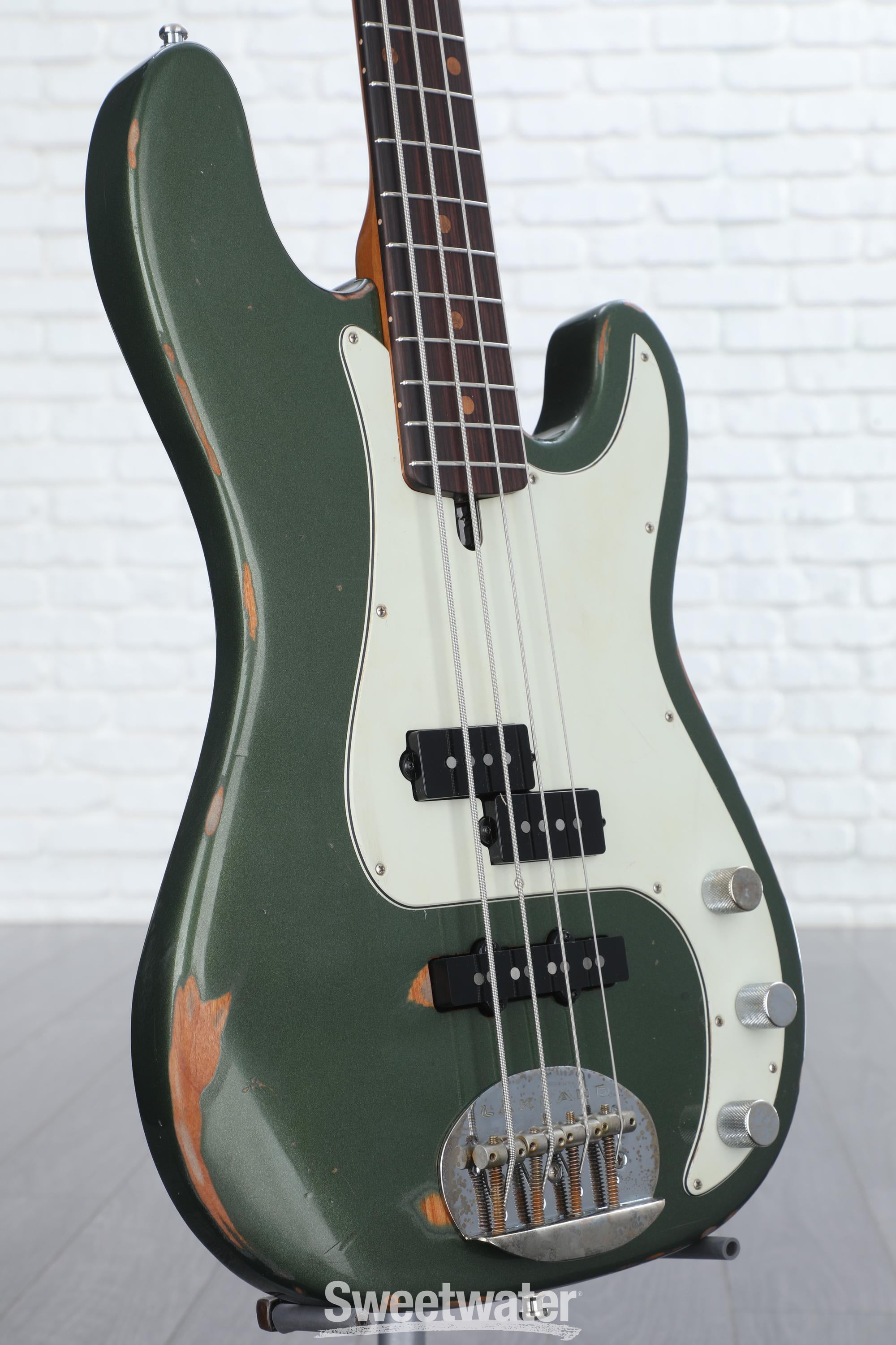 Lakland USA Classic 44-64 PJ Aged Bass Guitar - Sherwood Green - Sweetwater  Exclusive