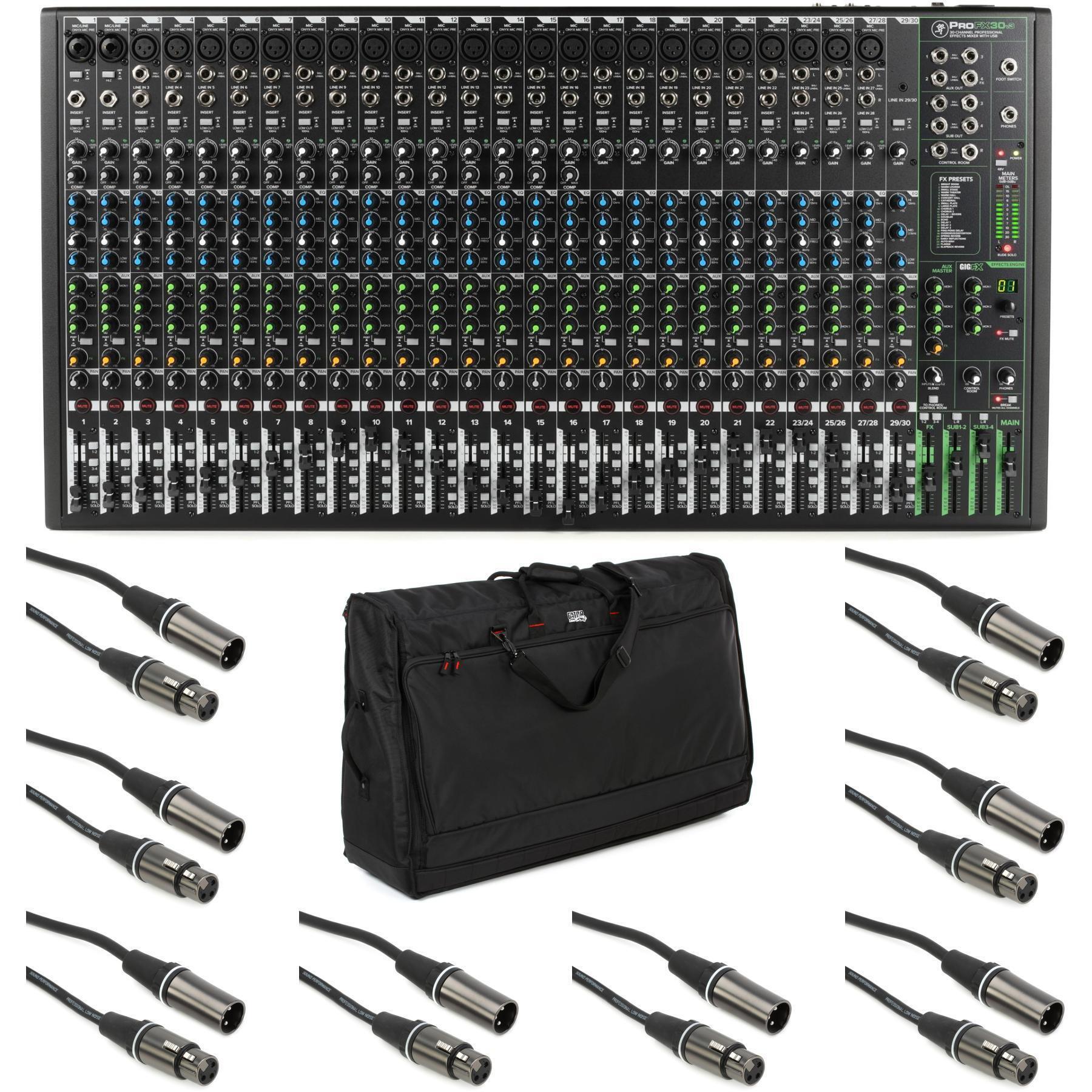 Mackie ProFX30v3 30-channel Mixer with USB and Effects Bundle | Sweetwater