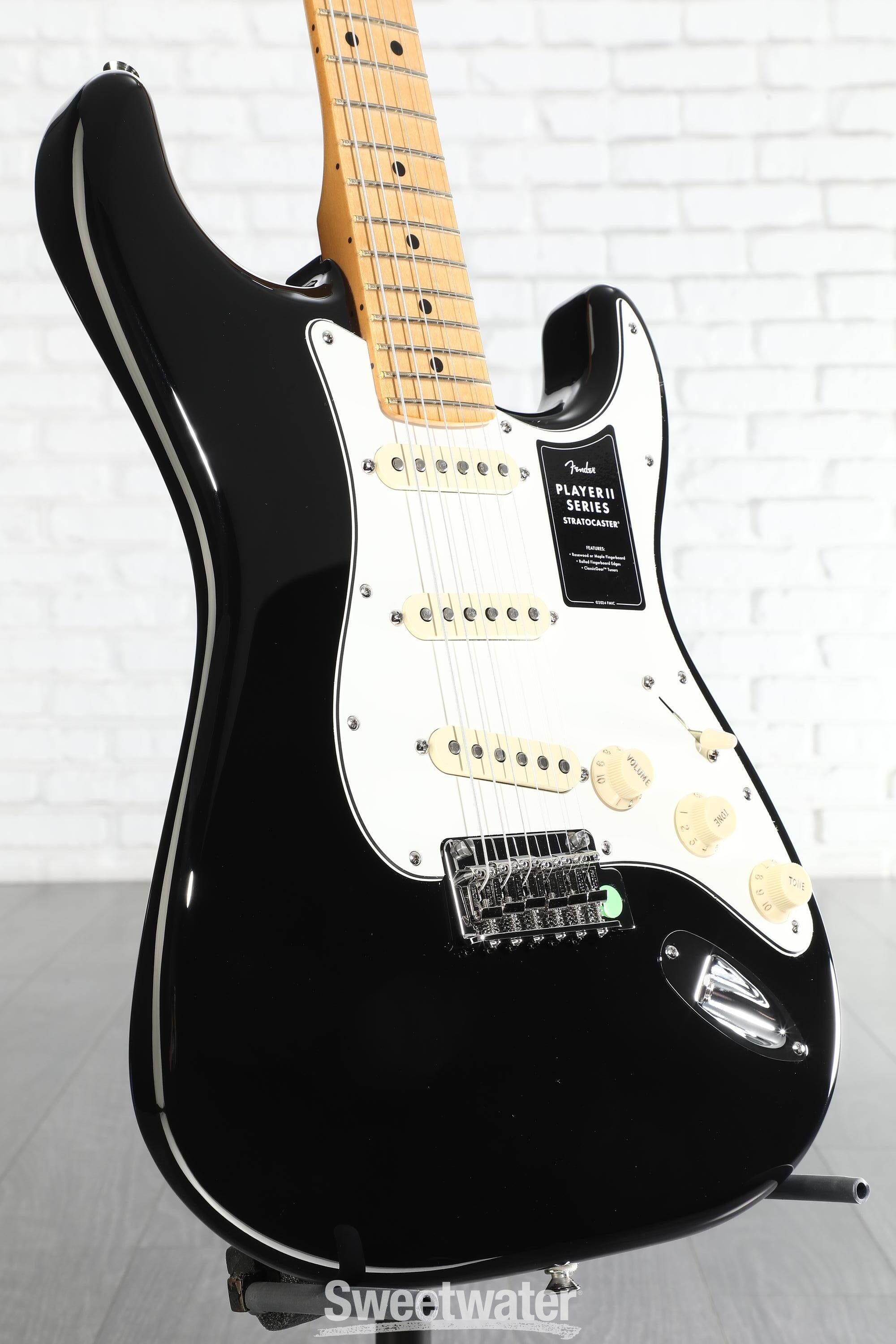 Fender Player II Stratocaster Electric Guitar - Black with Maple