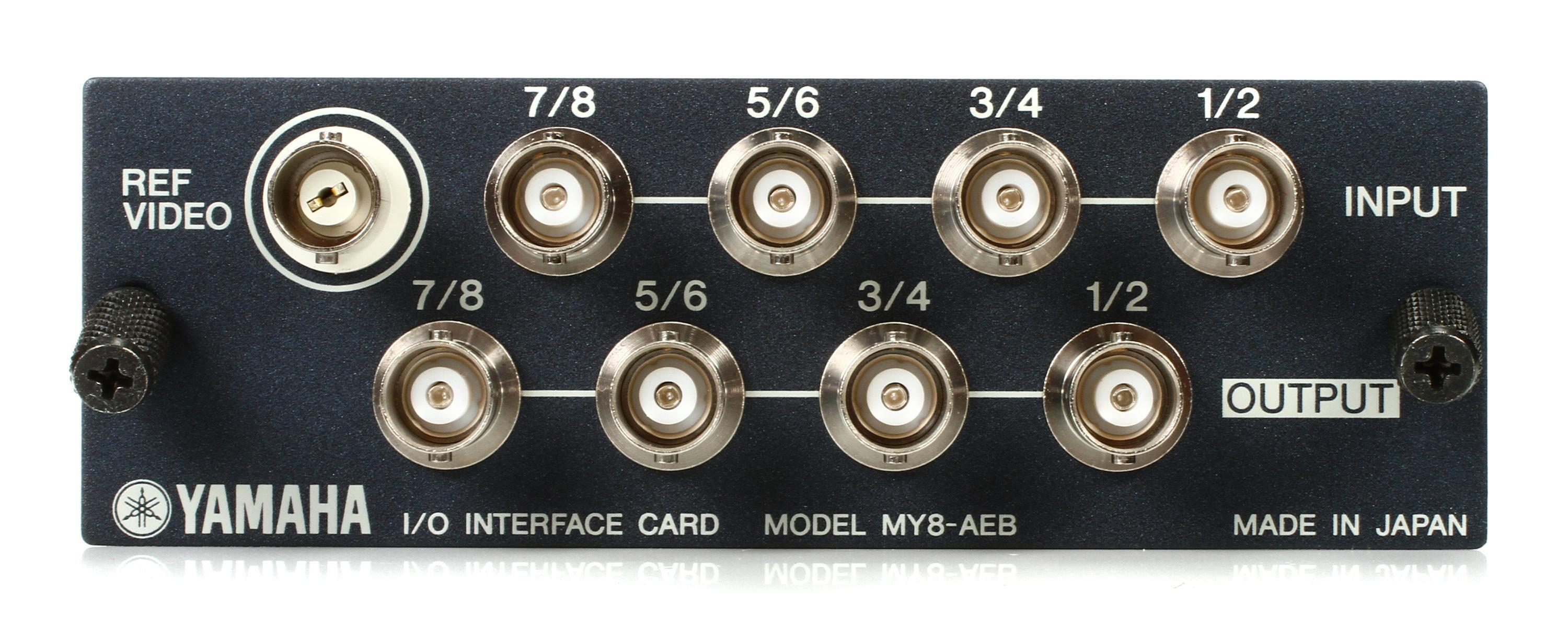 Yamaha MY8-AEB 8-channel AES/EBU I/O Card with REF Video Input